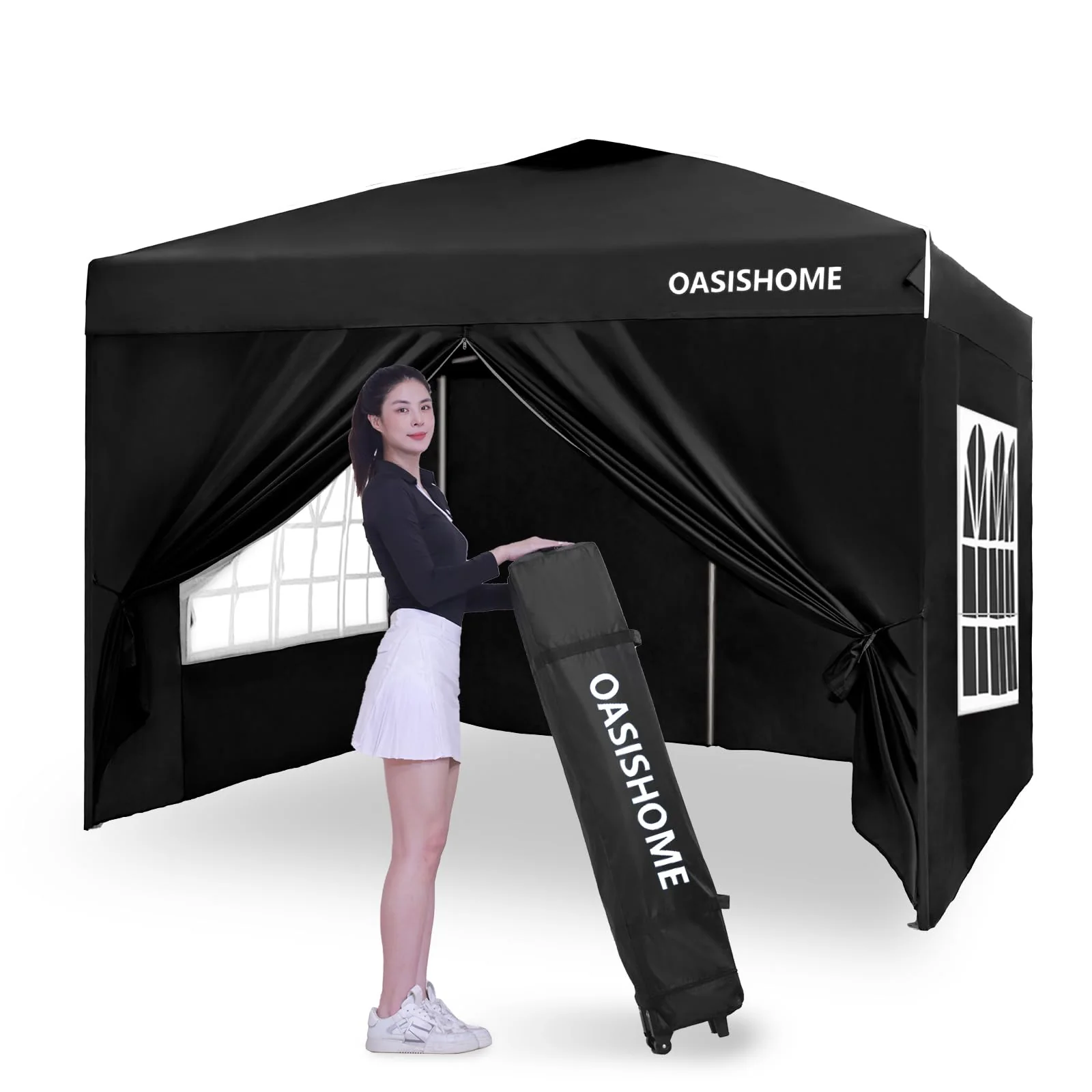 OASISHOME Pop-up Gazebo Instant Portable Canopy Tent 10'x10'