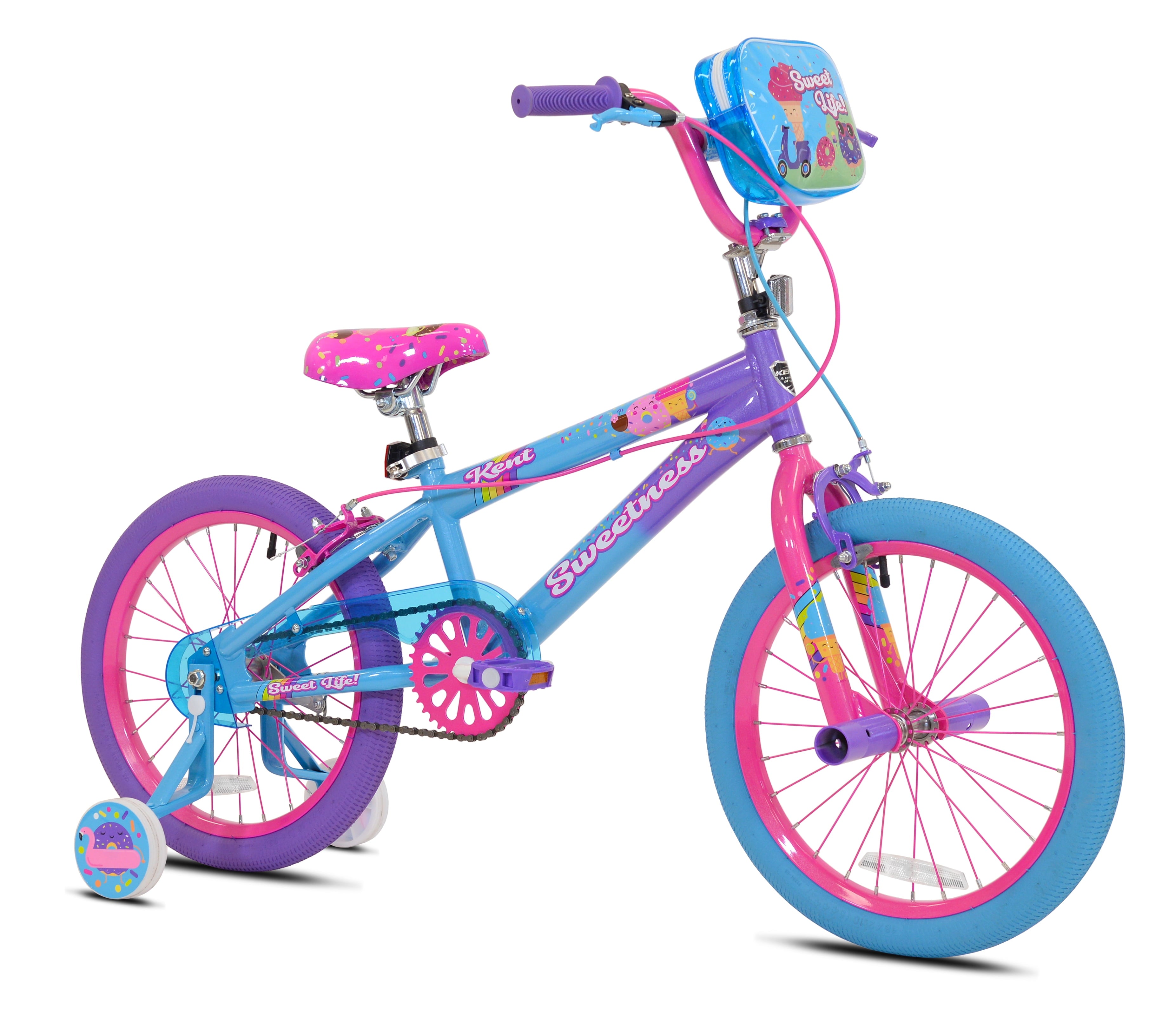 18 Sweetness Girls Bike. Purple/Pink/Blue