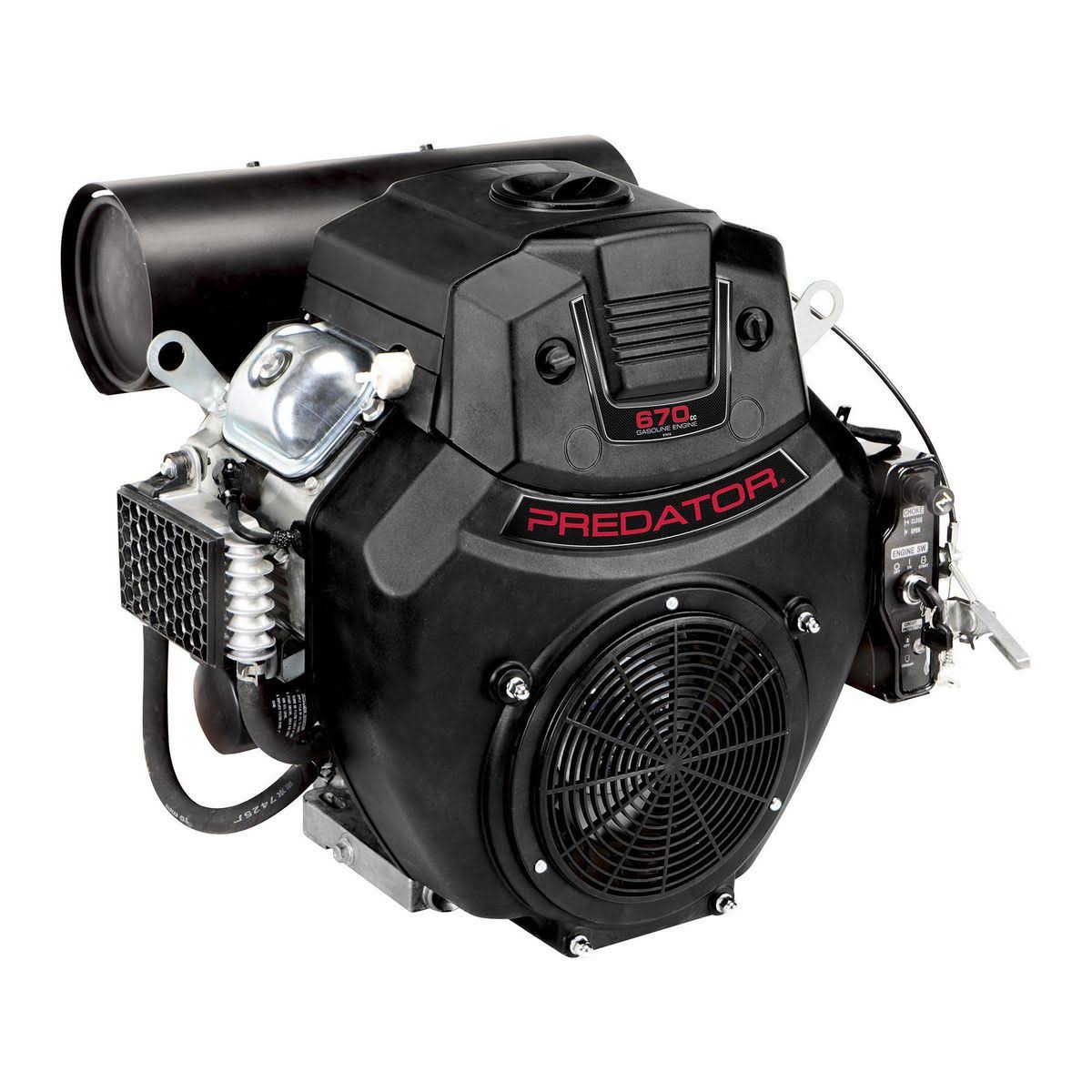 Predator 22 HP (670cc) V-Twin Horizontal Shaft GAS Engine. EPA 61614