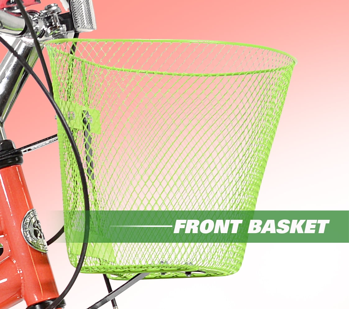 24 Island Life Multi Speed Girl's Bike. Coral/Green