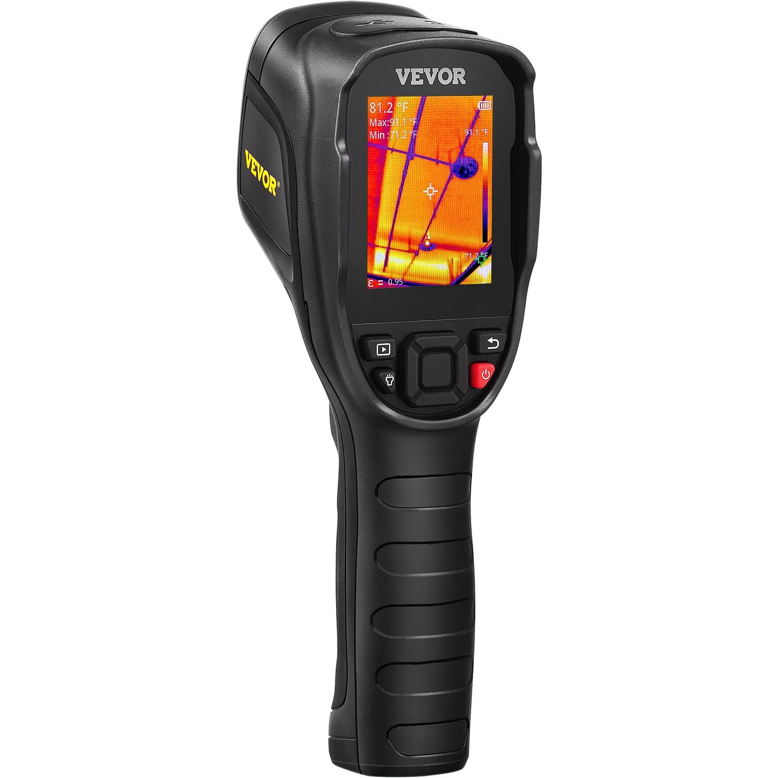 VEVOR Thermal Imaging Camera 240x180 IR Resolution (43200 Pixels) 20Hz Refresh Rate Infrared Camera with -4??F~662??F Temperature Range 16g Built-In SD