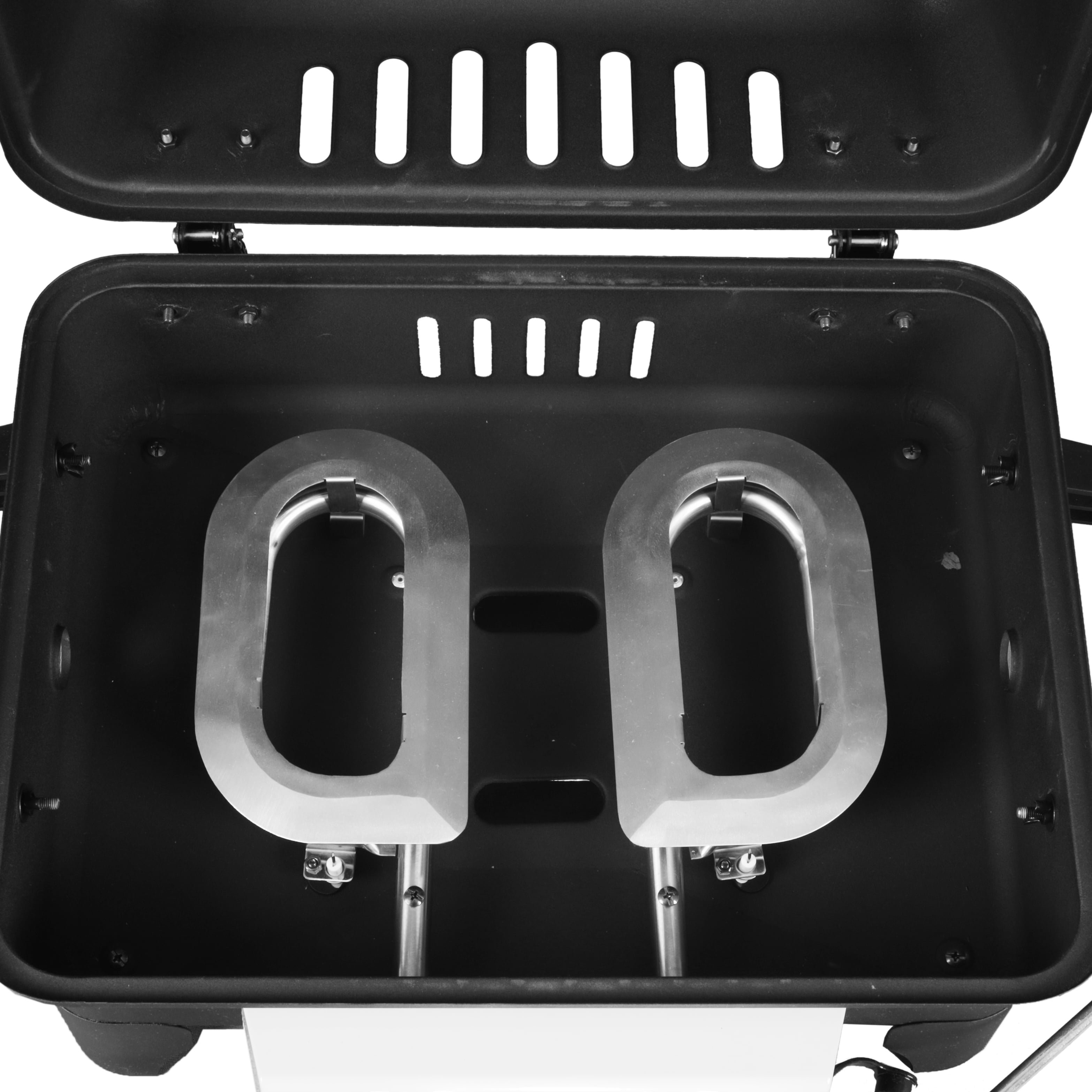 Trail 2 Burner Portable Propane Gas Grill. GBT2226W. Black