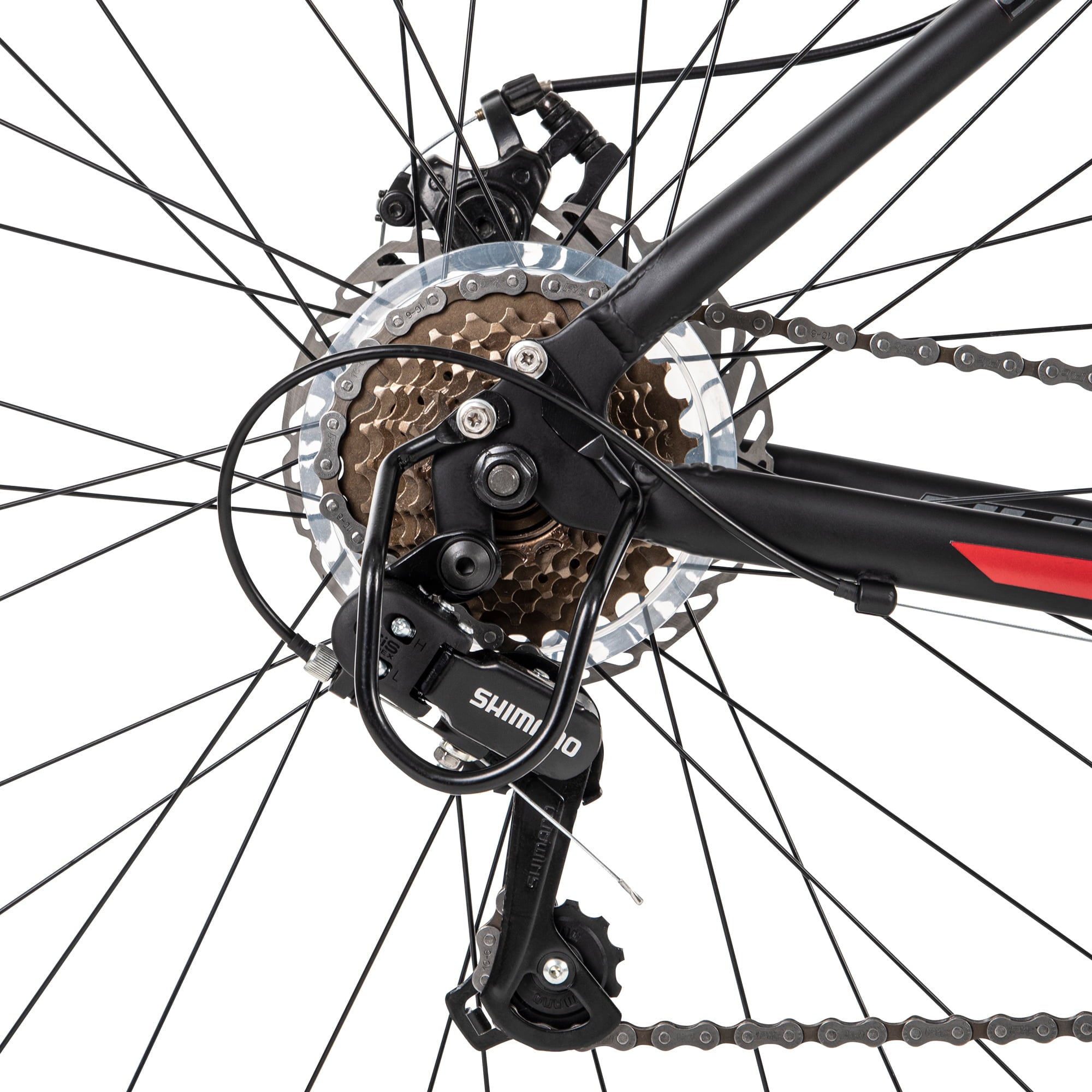 27.5 in. Rangeline Men's Mountain Bikes. Black and Red