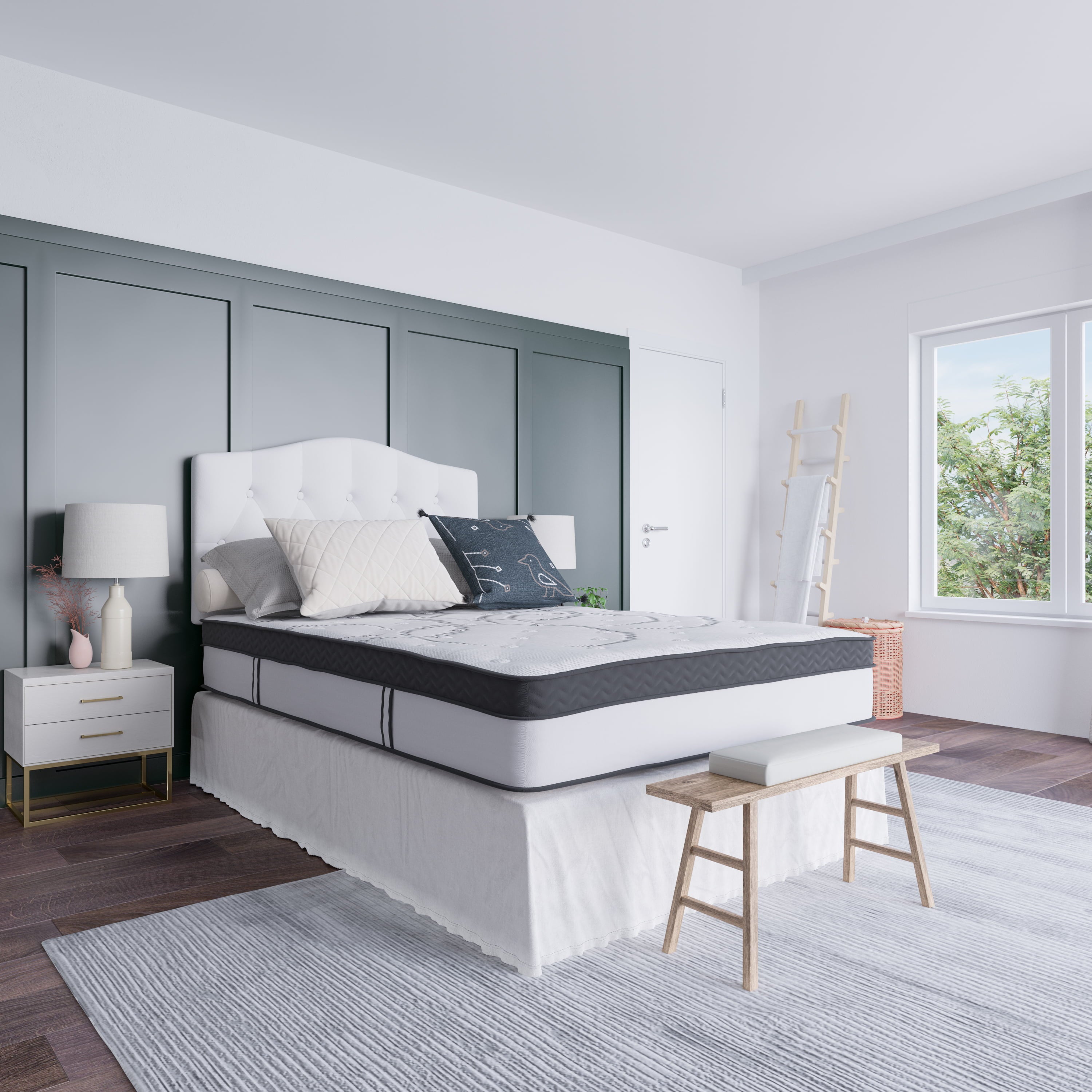 '+ Oliver 12 Hybrid Pocket Spring Mattress In A Box. Full