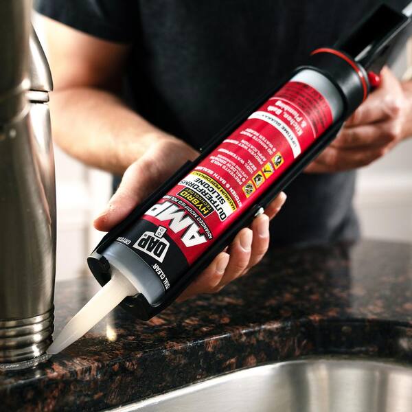 AMP Advanced Modified 9 oz. Crystal Clear Polymer Kitchen and Bathroom Sealant (12-Pack)