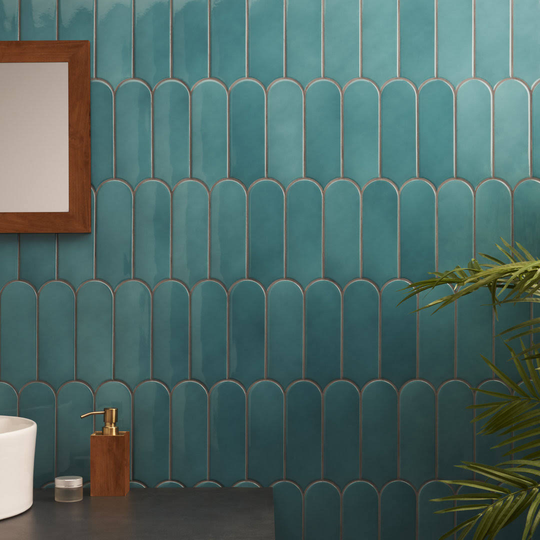 Ivy Hill Tile Aerial Turquoise 2.83 in. x 7.67 in. Polished Ceramic Wall Tile (5.15 Sq. ft./Case)