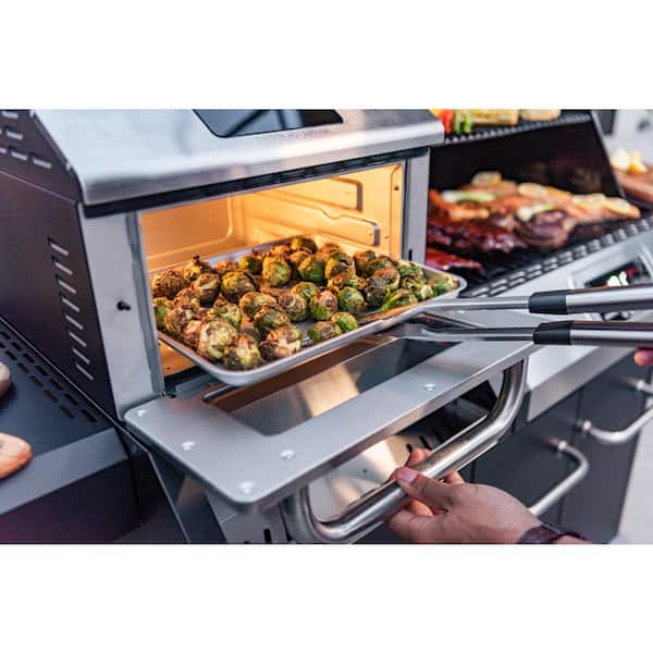 Neevo 720 Plus Propane Gas Digital Smart Grill in Black with Air Fryer Oven