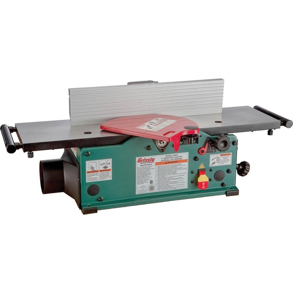 Grizzly G0947 - 8 Benchtop Jointer with Spiral-Type Cutterhead-Instock