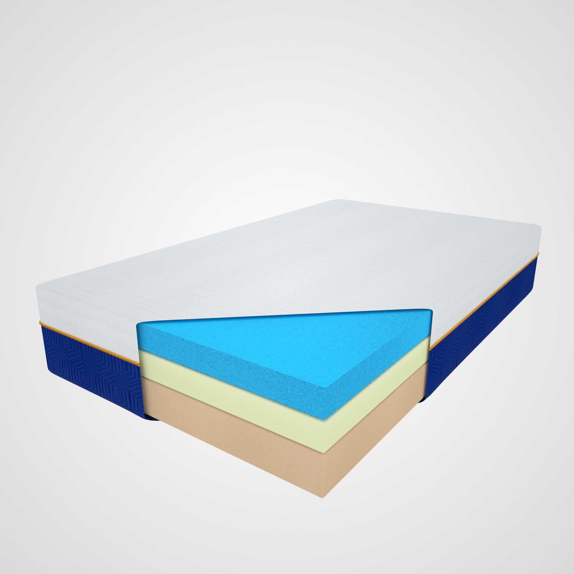 Mattress.Molblly 12 Inch Cooling-Gel Memory Foam Mattress in a Box.Medium Plush