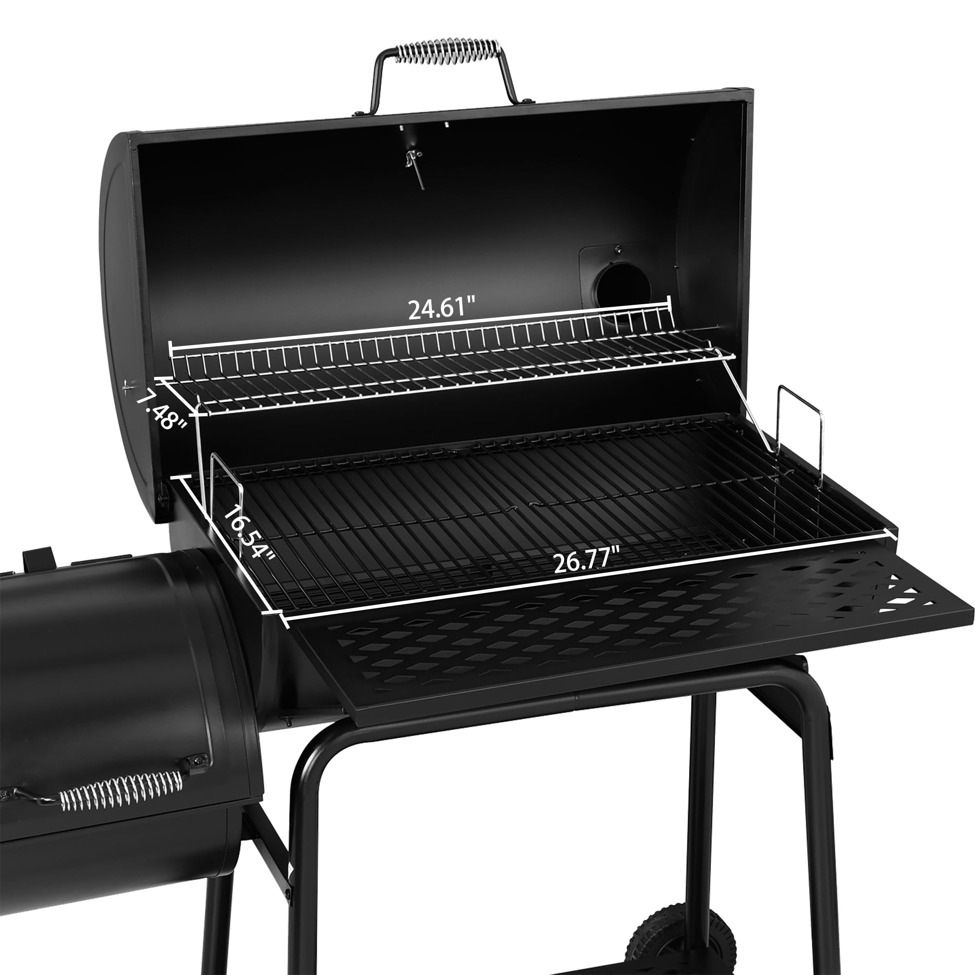 30 CC1830F Charcoal Grill with Offset Smoker