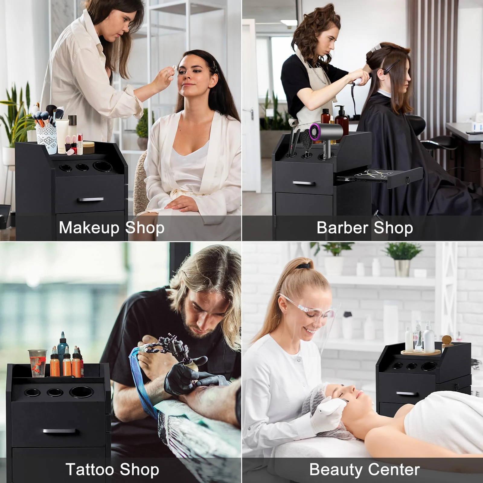 Winado Hair Salon Storage Cart with Wheels