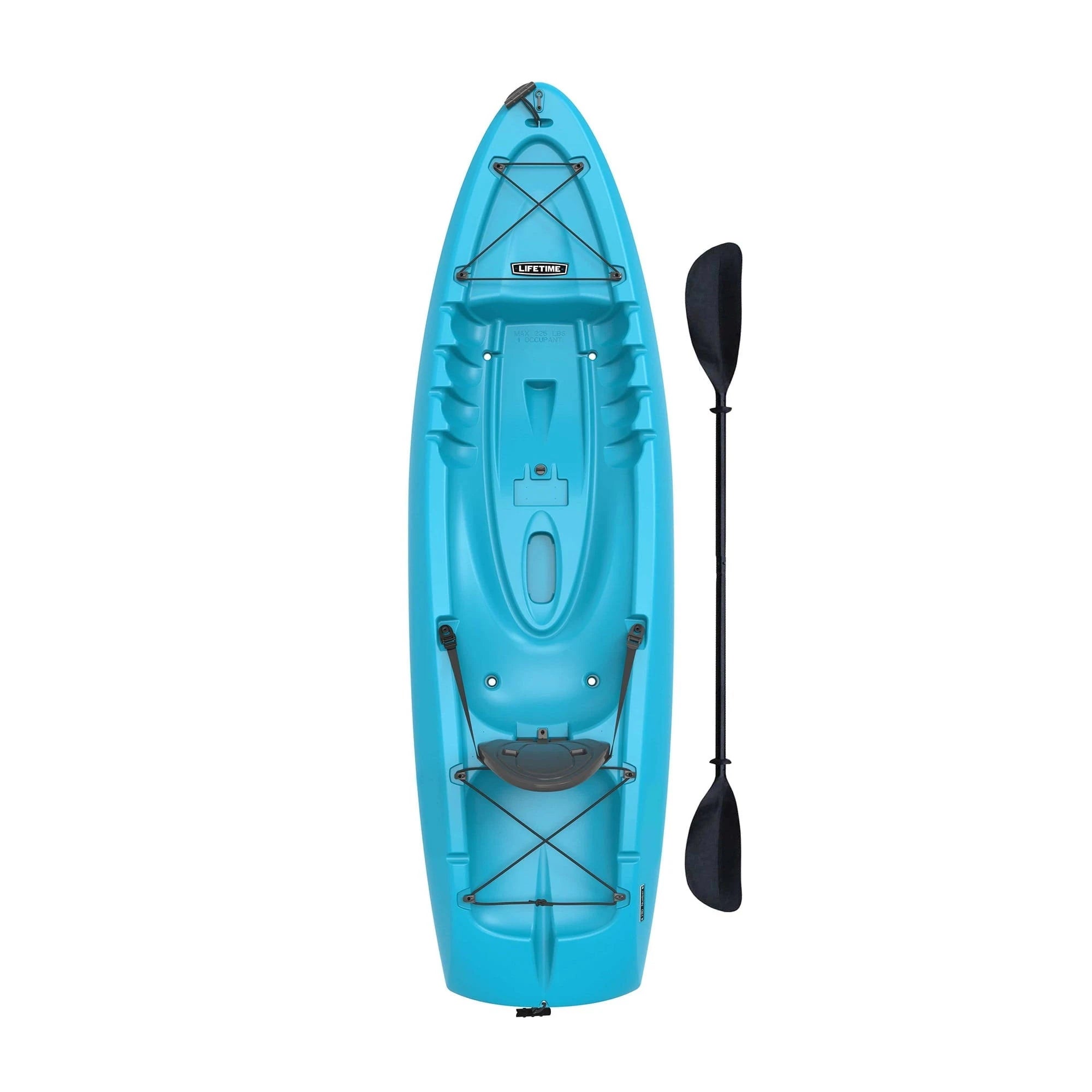 Lifetime Hydros 85 Sit-On-Top Kayak Paddle Included Glacier Blue - MadeInUSA
