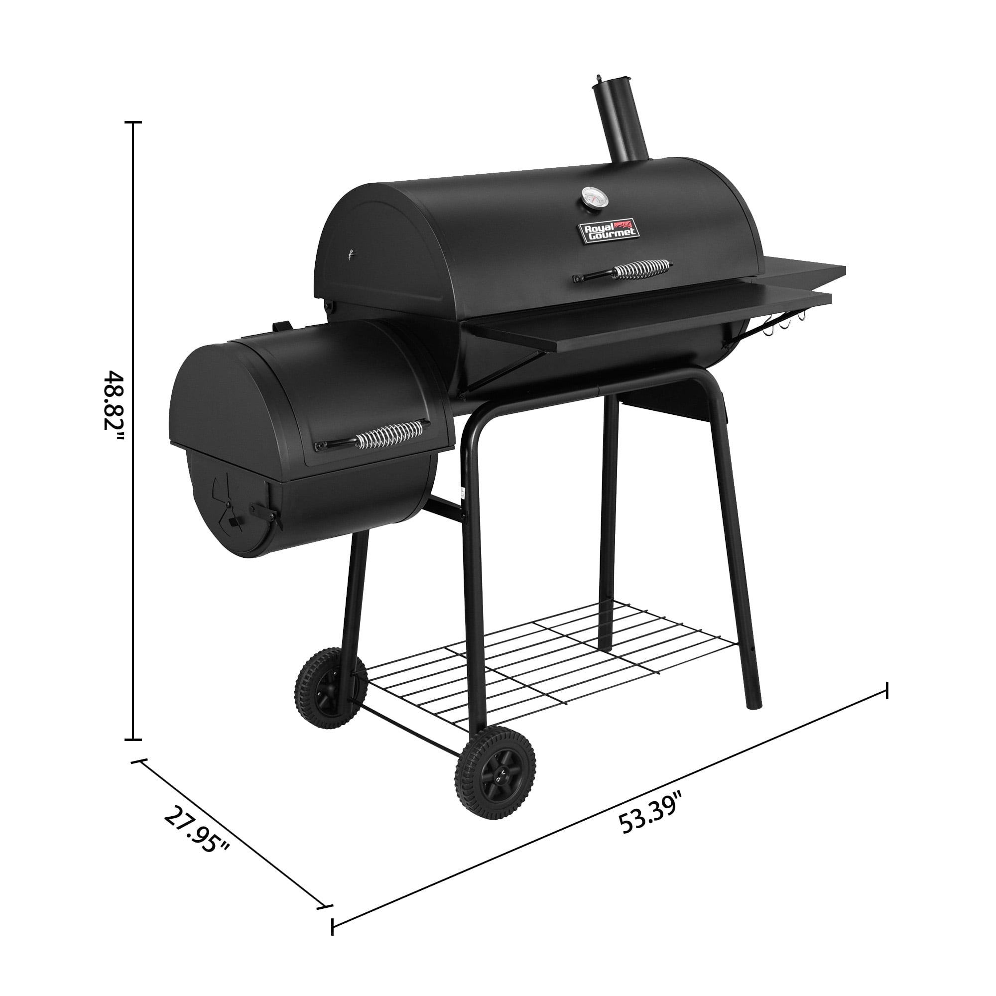 30 CC1830S Charcoal Grill with Offset Smoker