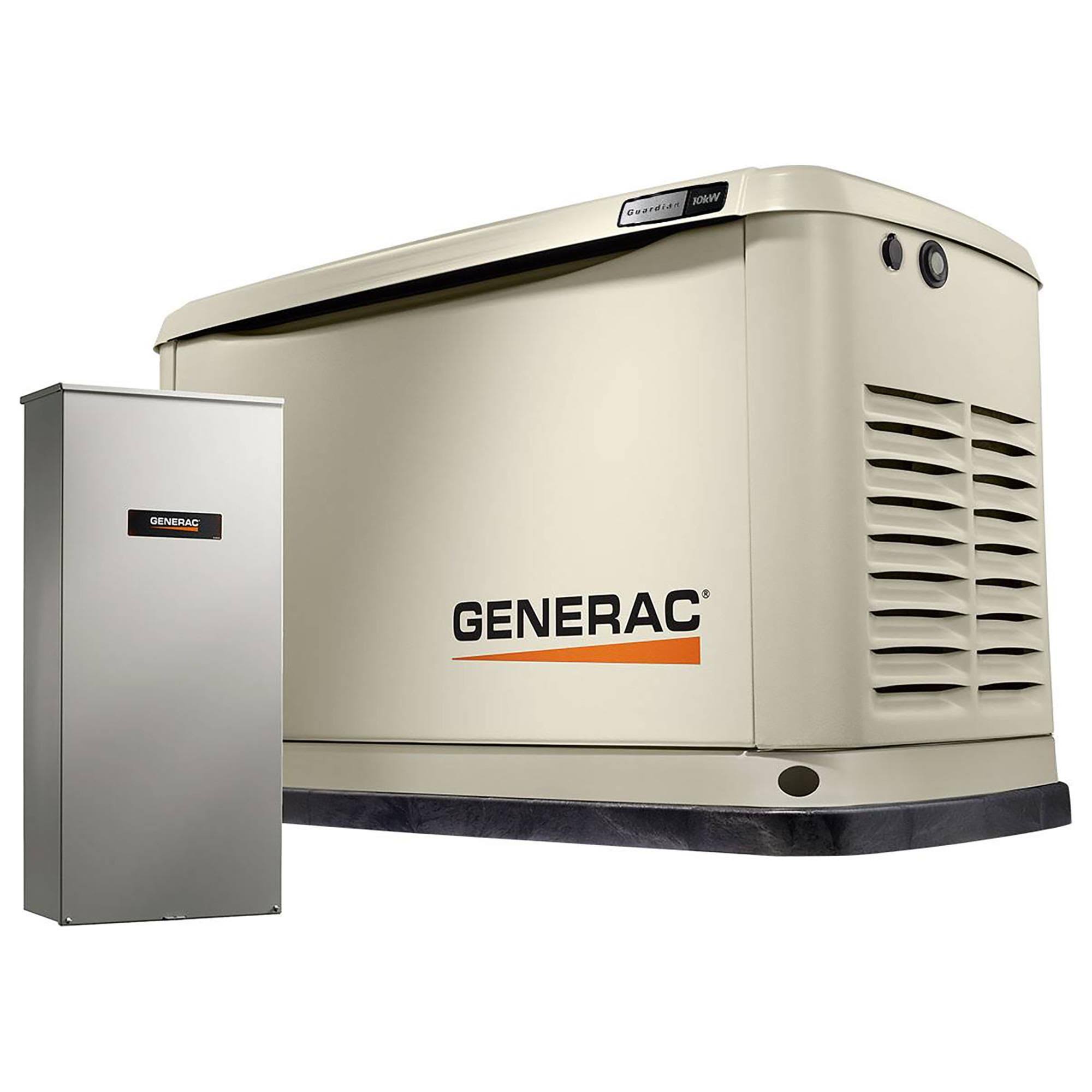 Generac 7172 Guardian 10kw Home Backup Generator with 16-Circuit Transfer Switch (WiFi-Enabled)