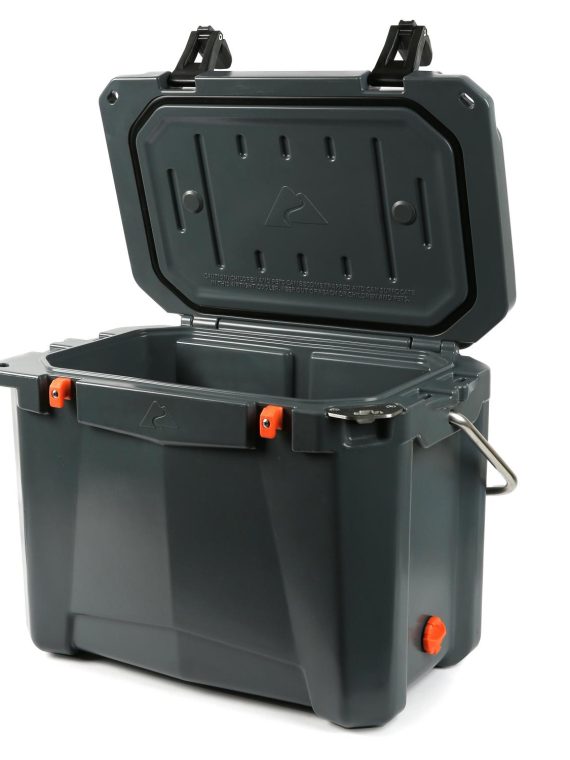 Ozark Trail 26 Quart High Performance Roto-Molded Cooler with MicrobanA . Gray