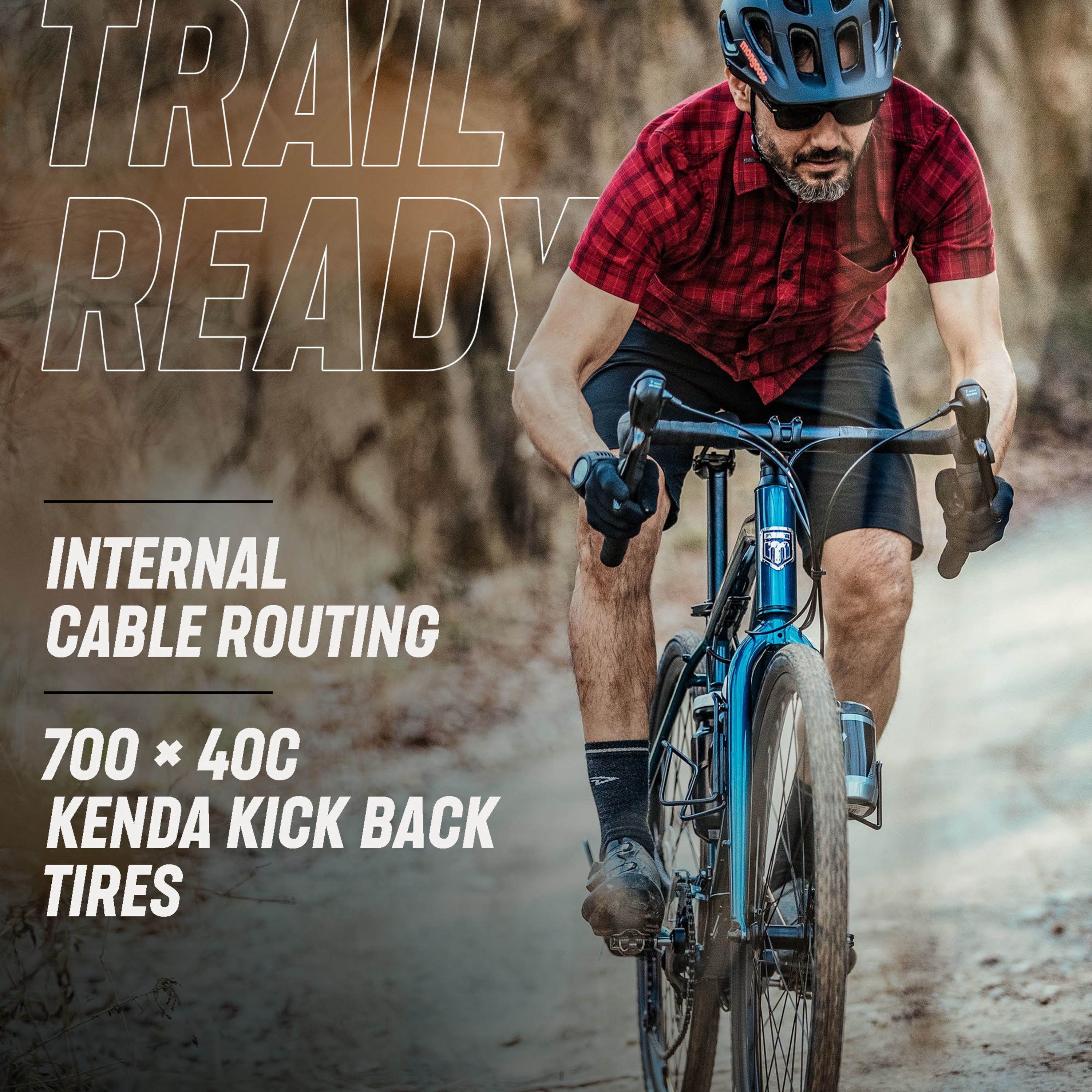 Grit Adventure Road Bike. 14 speeds. 700c wheels. blue