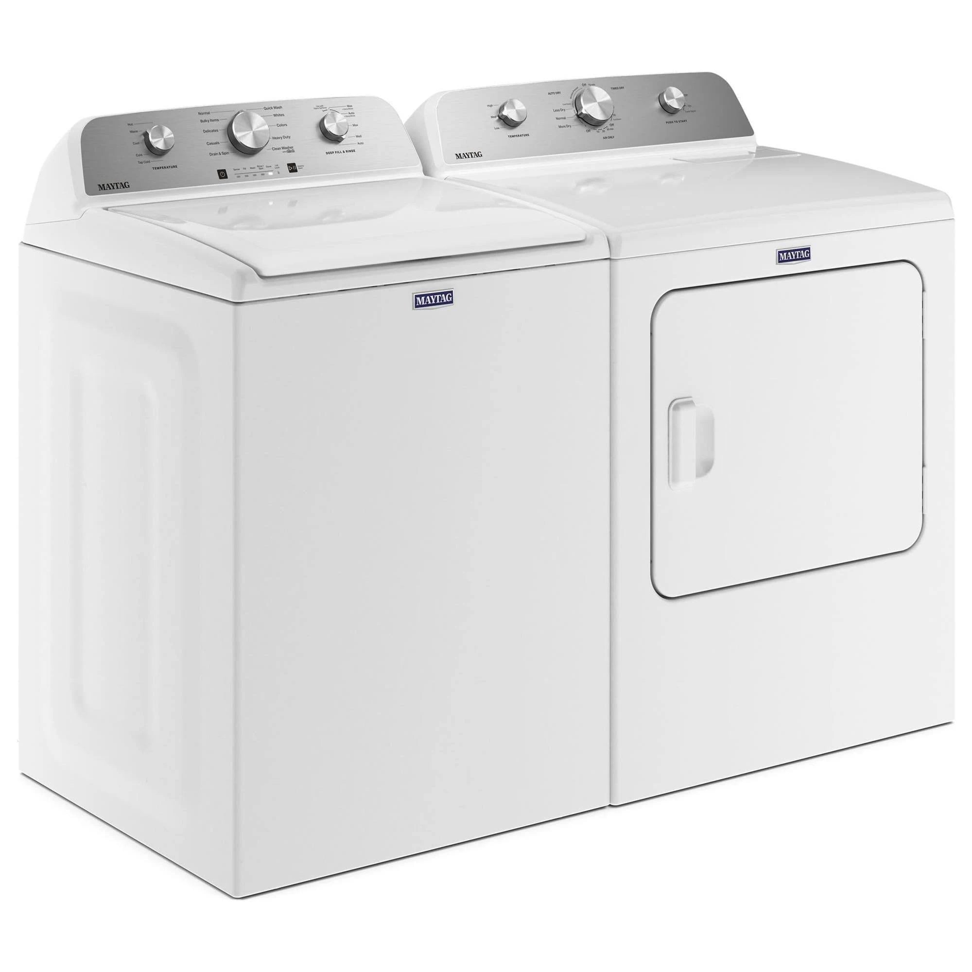 Maytag - 7.0 Cu. ft. Electric Dryer with Wrinkle Prevent - White - MadeInUSA