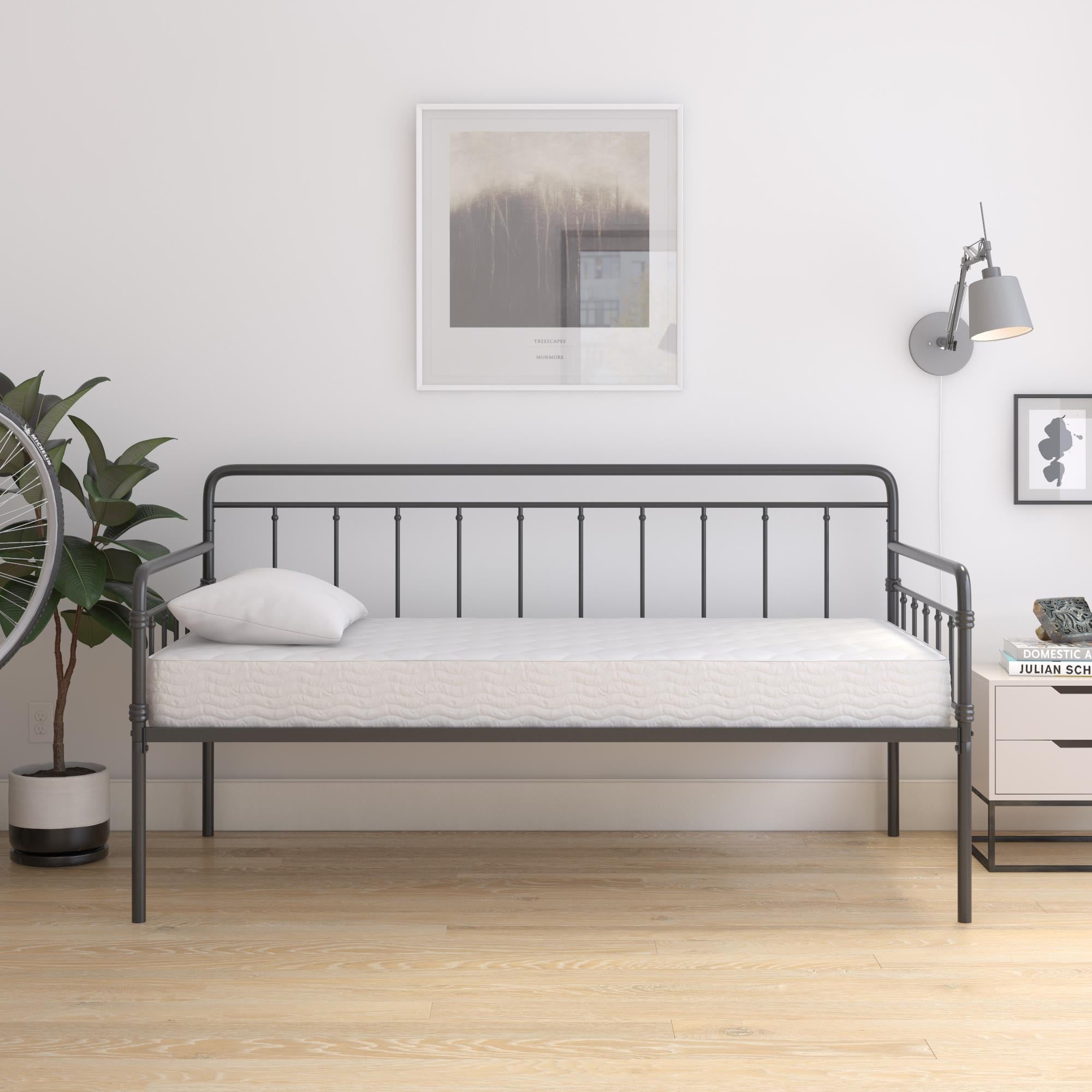 Sleep 6 Inch Thermobonded High Density Polyester Fill Mattress. Twin Size