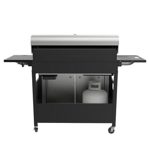 6-Burner BBQ Liquid Propane Gas Grill with Sear and Side Burner with Cover. 71.000 BTU Cabinet Style Gas Grill