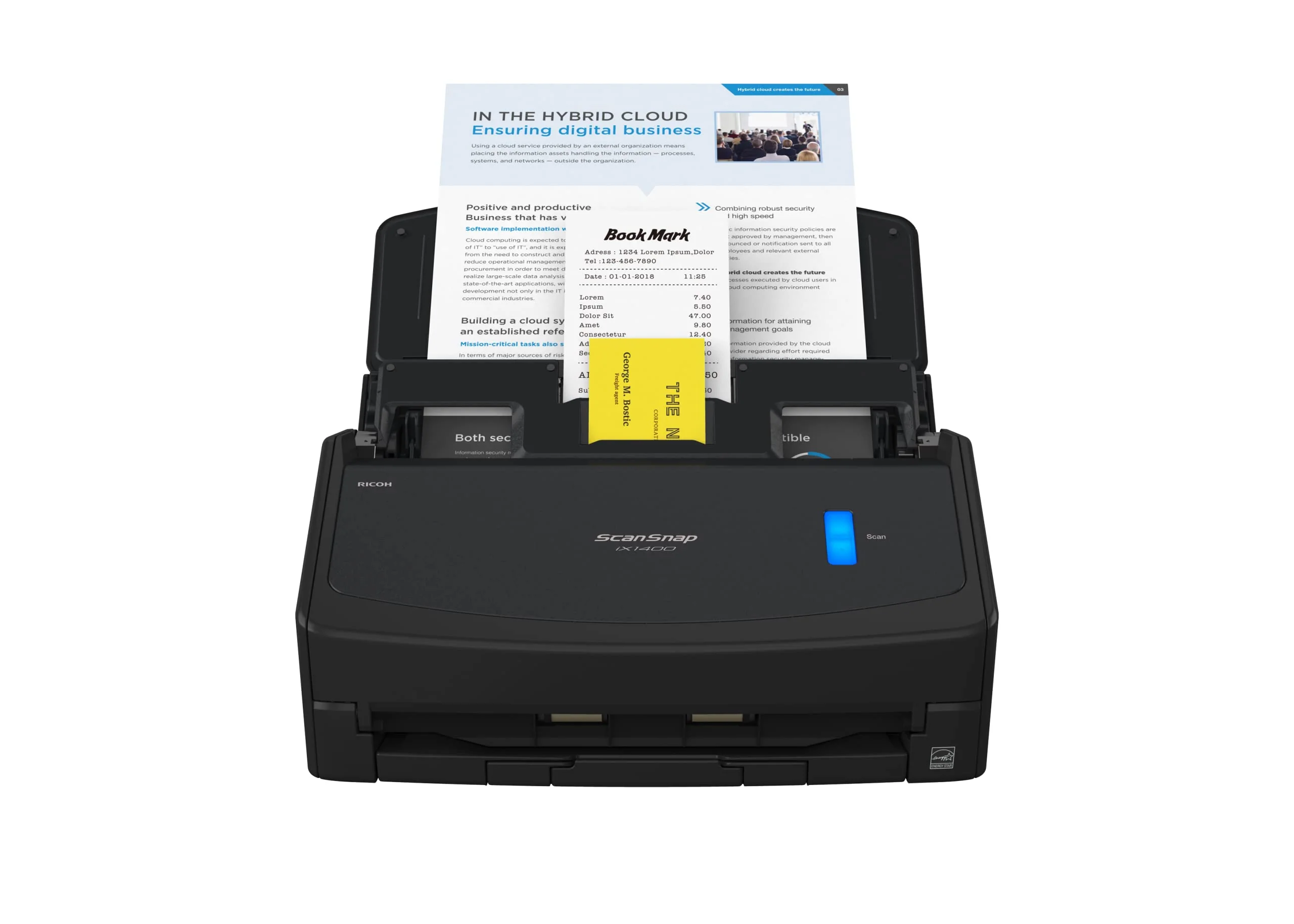 ScanSnap iX1400 High Speed Color Document. Photo & Receipt Scanner