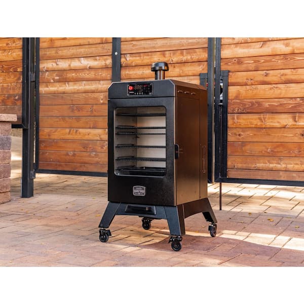 Oakford 1400 Pellet Grill Vertical Smoker in Black