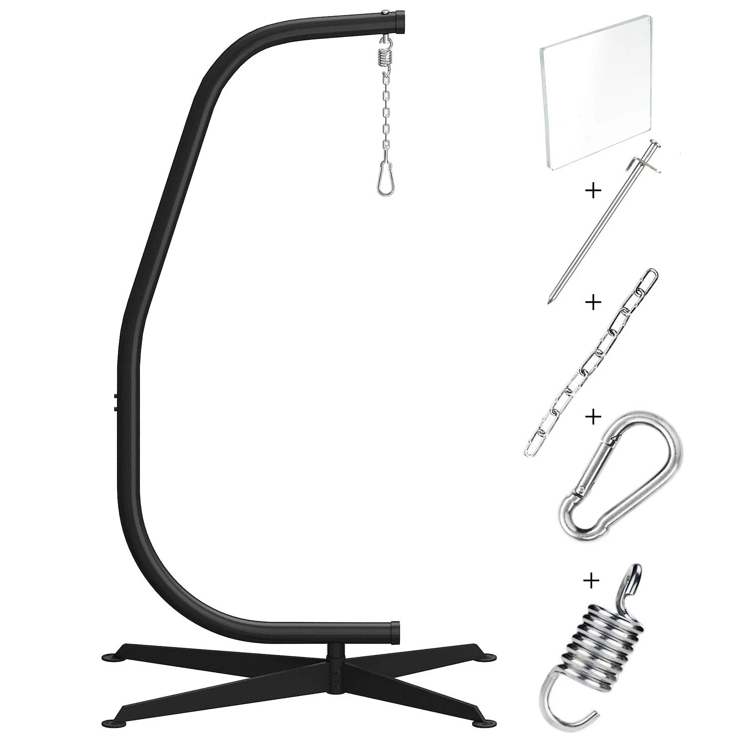 GREENSTELL Hammock Swing Stand with Buckle and Spring Hook