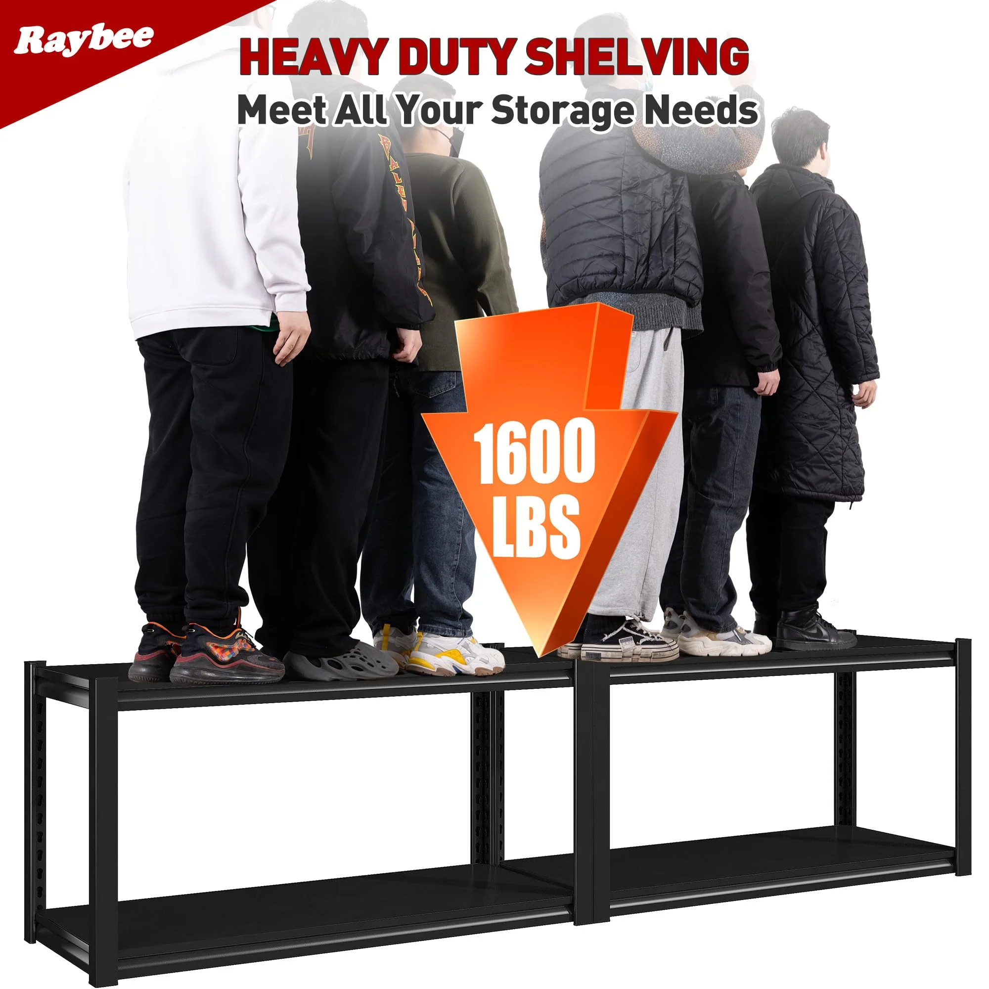 Raybee 40 Wide Garage Shelving Heavy Duty