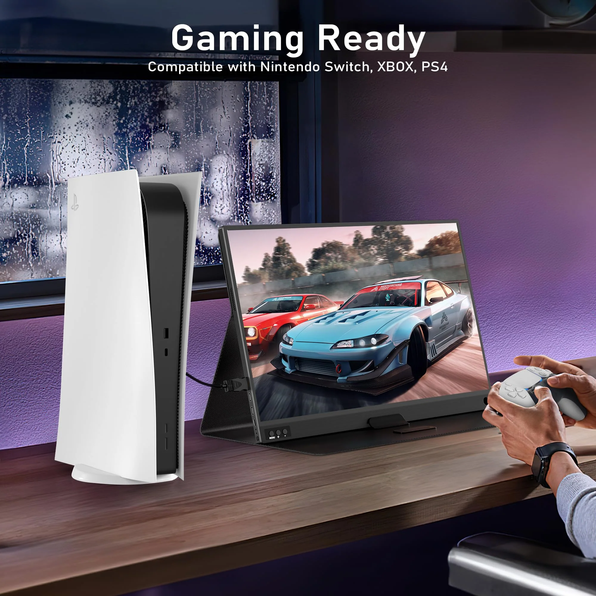 ZSCMALLS Portable Monitor 15.6 Inch Full HD