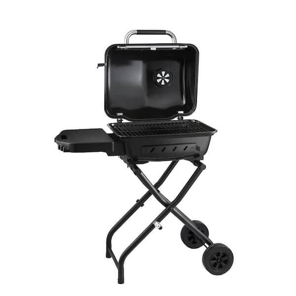 Portable Charcoal Grill in Black