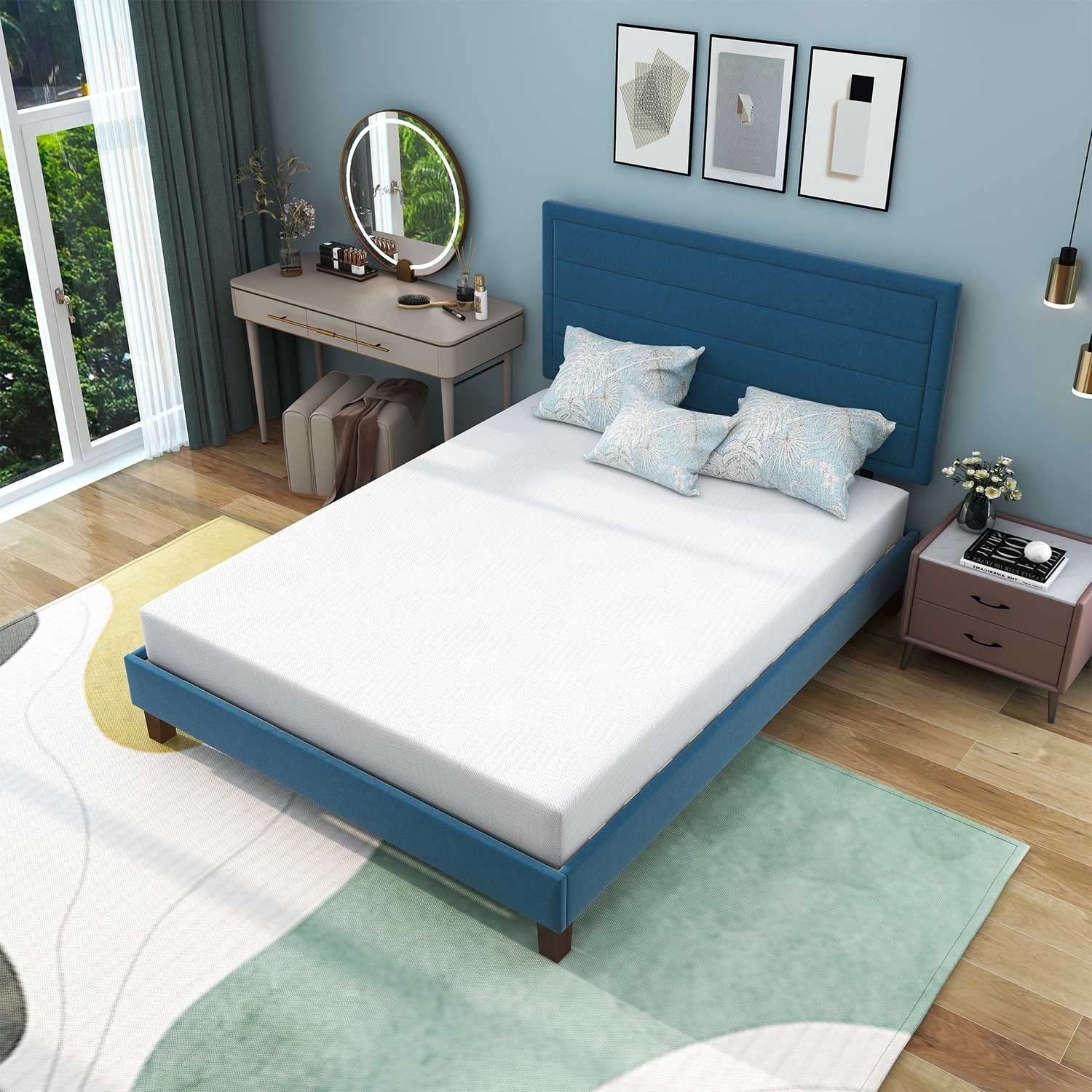 Twin Mattress - Memory Foam Mattress 5-Layer Comfort Supportive Medium-Firm Mattress in a Box with Breathable Cover. Made in USA. CertiPUR-US Certified for Single Bed Guest Room