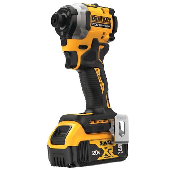 ATOMIC 20V MAX Lithium-Ion Cordless 1/4 in. Brushless Impact Driver Kit. 5 Ah Battery. Charger. and Bag