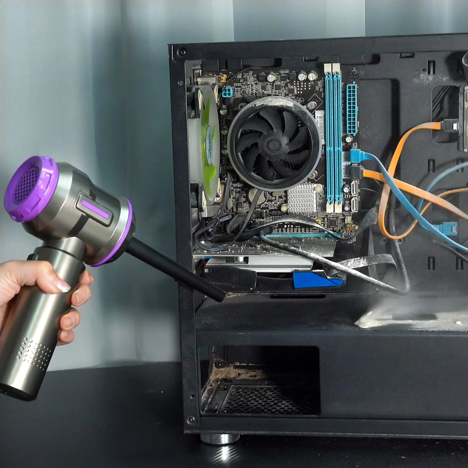 PeroBuno Air Duster for PC. 200000RPM Compressed Air Blower