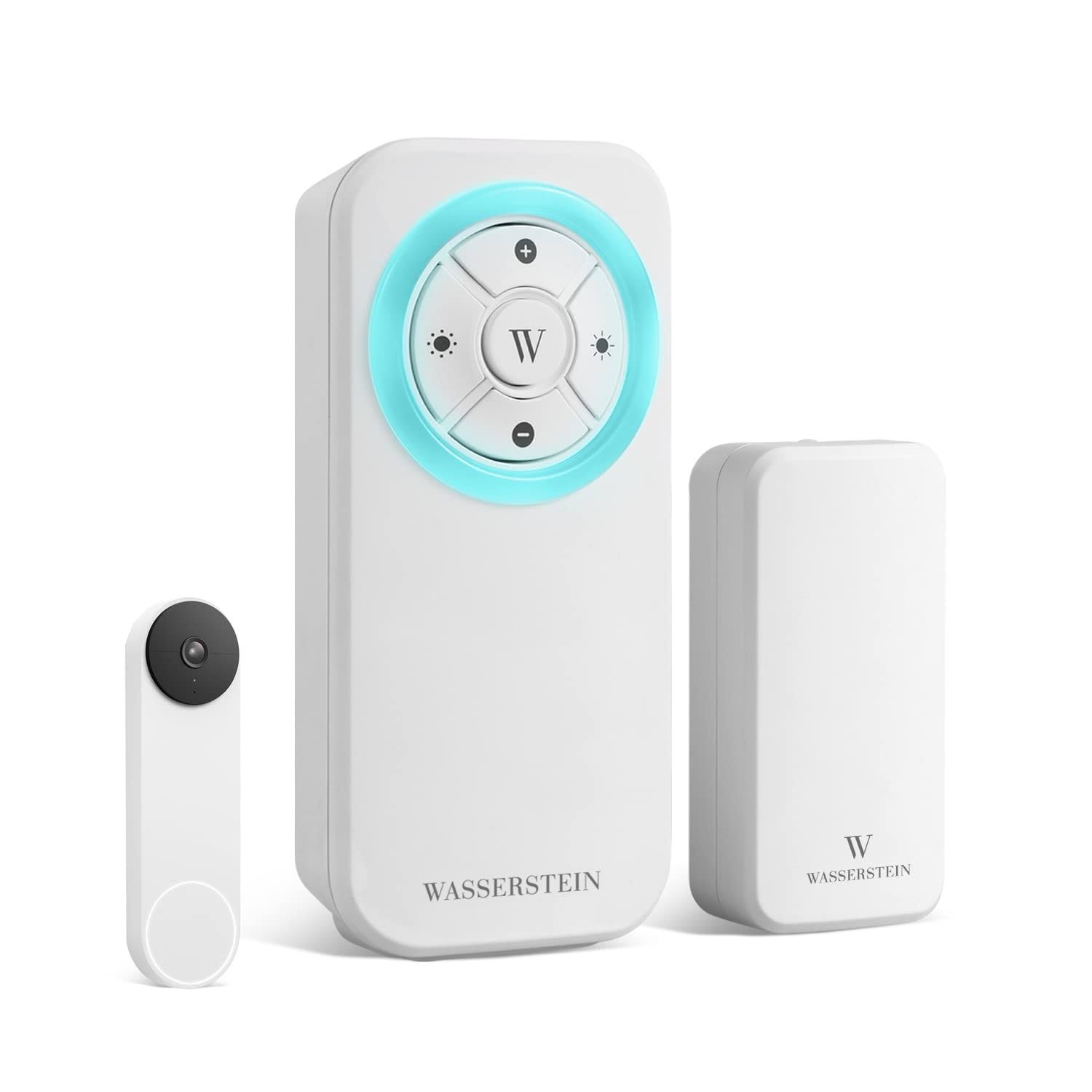 Wasserstein Doorbell Chime for Google Nest Doorbell (Wired, 2nd Gen) and Google Nest Doorbell (Battery) - Made for Google Nest
