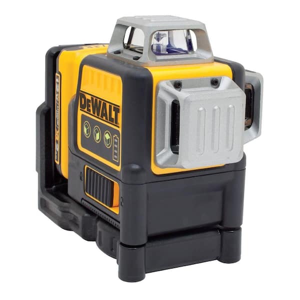 12V MAX Lithium-Ion 100 ft. Green Self-Leveling 3-Beam 360 Degree Laser Level with 2.0Ah Battery. Charger and Case