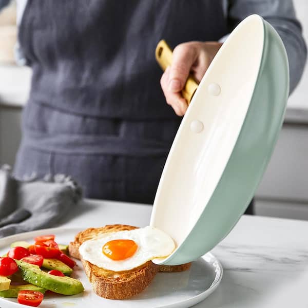 Reserve 10-Piece Hard Anodized Aluminum Ceramic Nonstick Cookware Pots and Pans Set in Julep