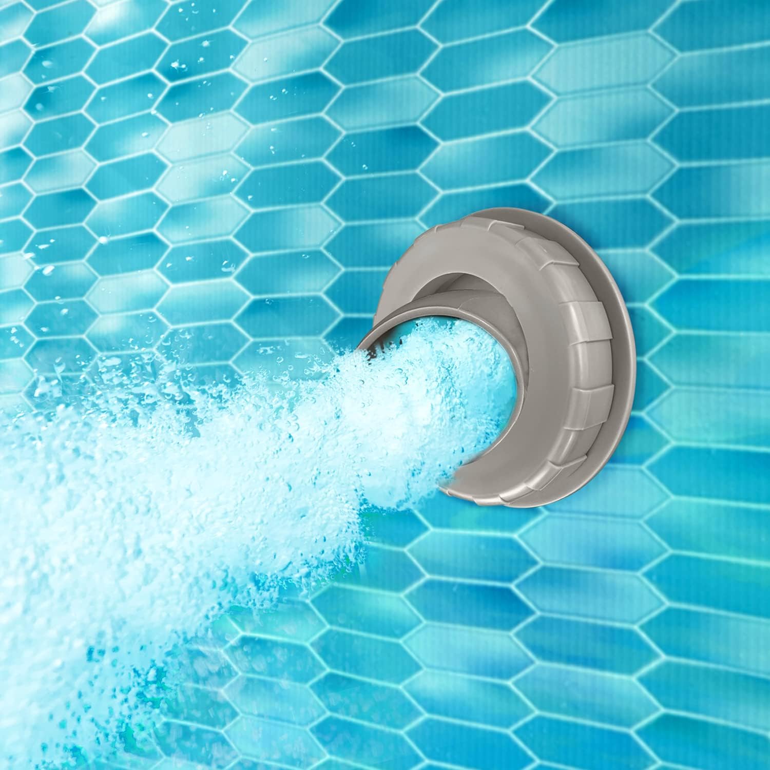 Funsicle 16ft x 48in Round Oasis Designer Above Ground Pool. Dark Double Rattan with SkimmerPlus Filter Pump & Ladder - MadeInUSA