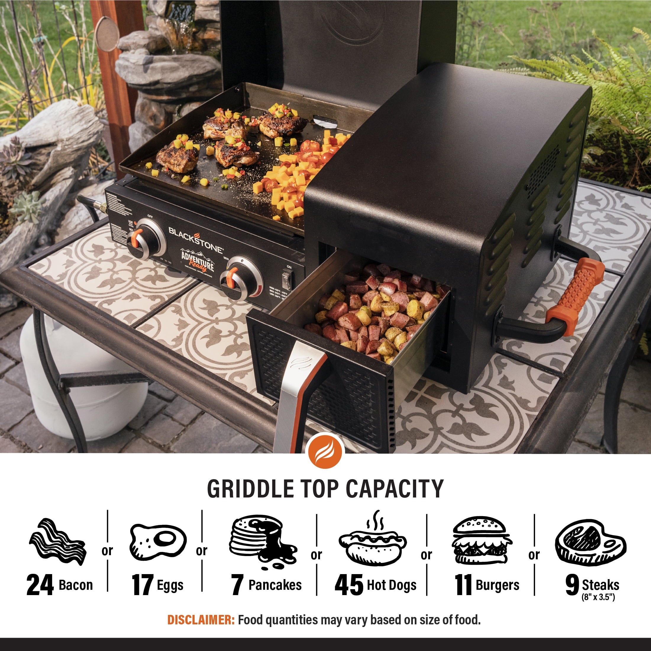 Adventure Ready 17 Griddle with Electric Air Fryer