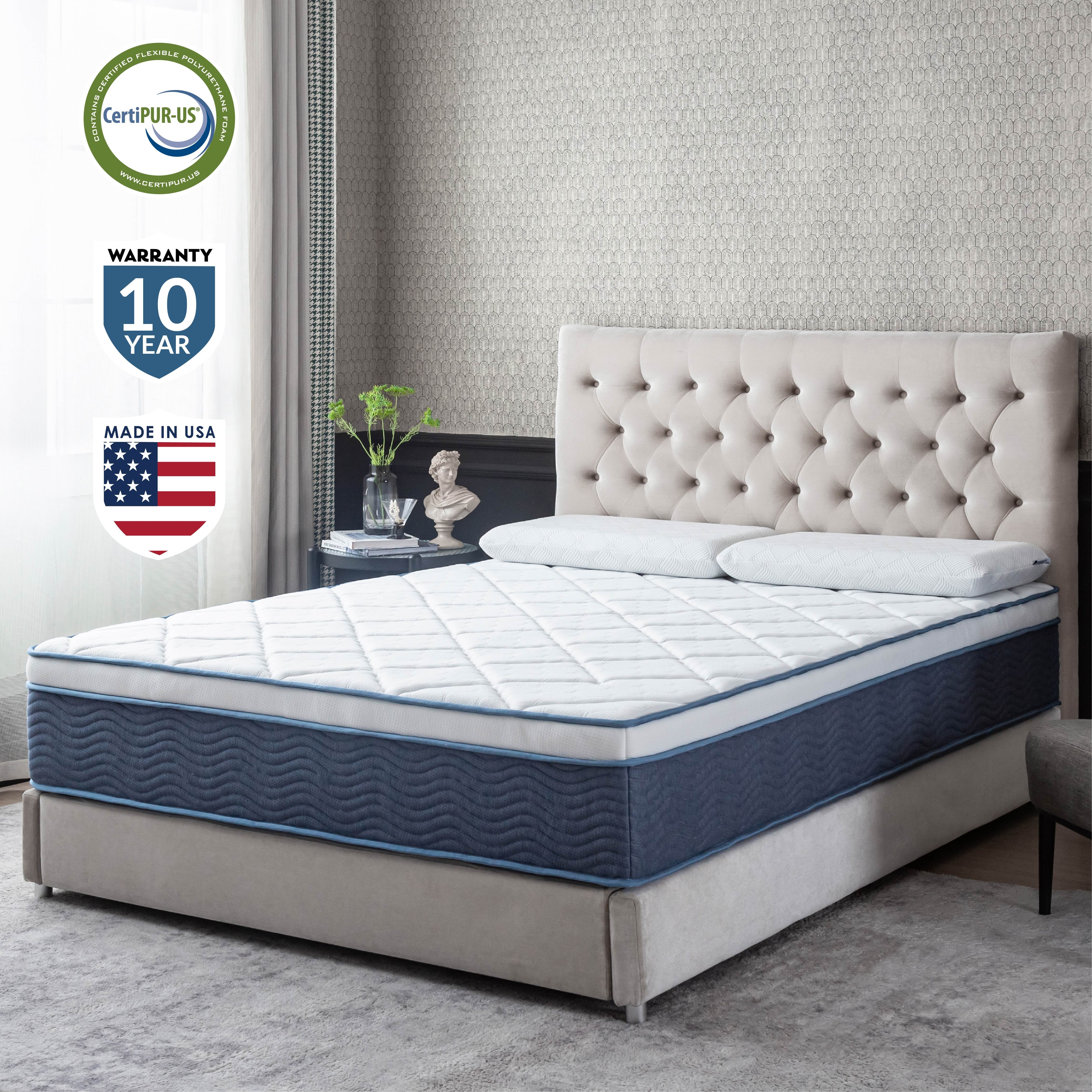 13 Hybrid of Gel Memory Foam and Pocket Spring Mattress. King