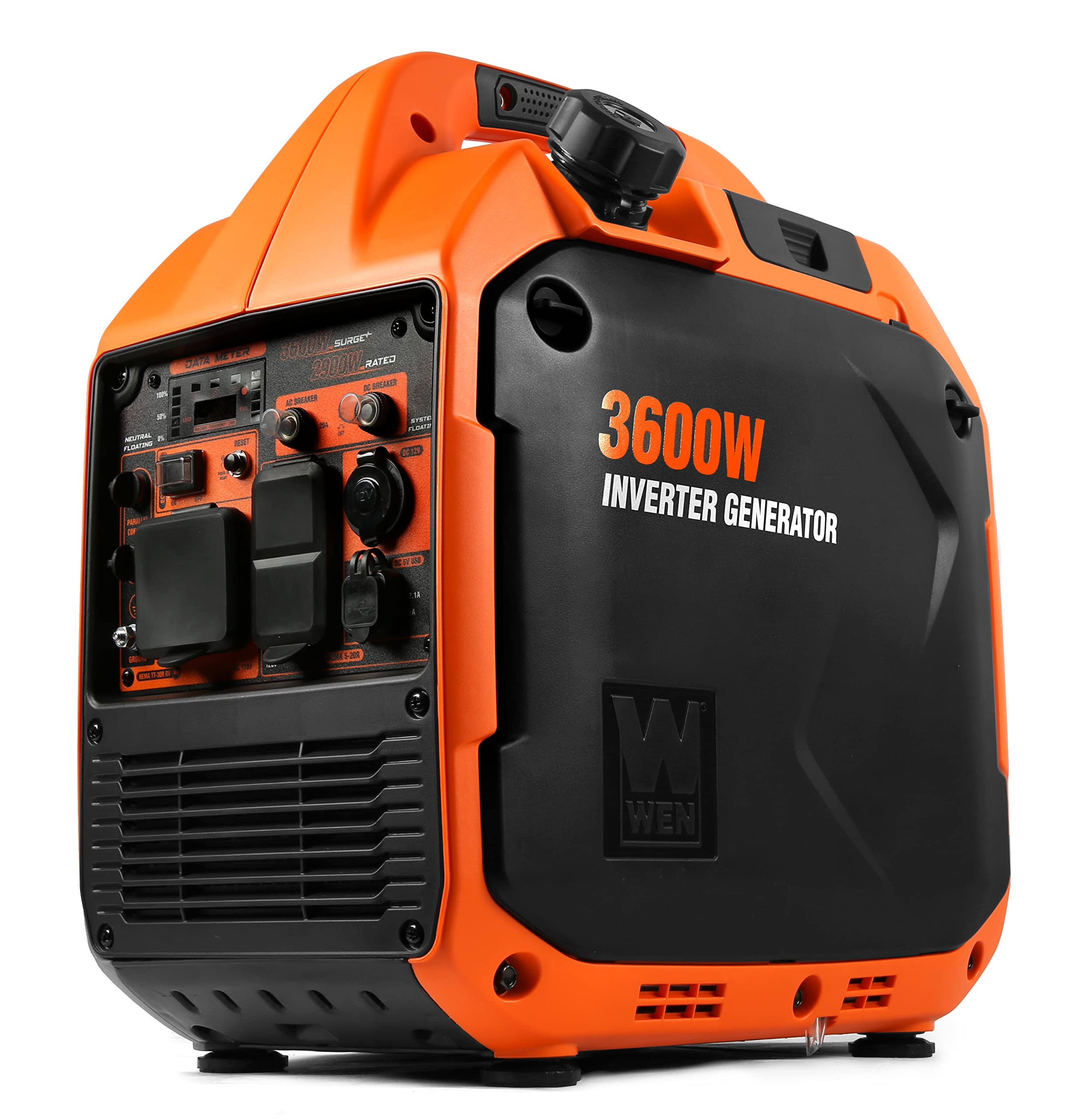 WEN 3600-Watt Portable Inverter Generator. RV-Ready. Quiet and Lightweight with Fuel Shut Off-Instock