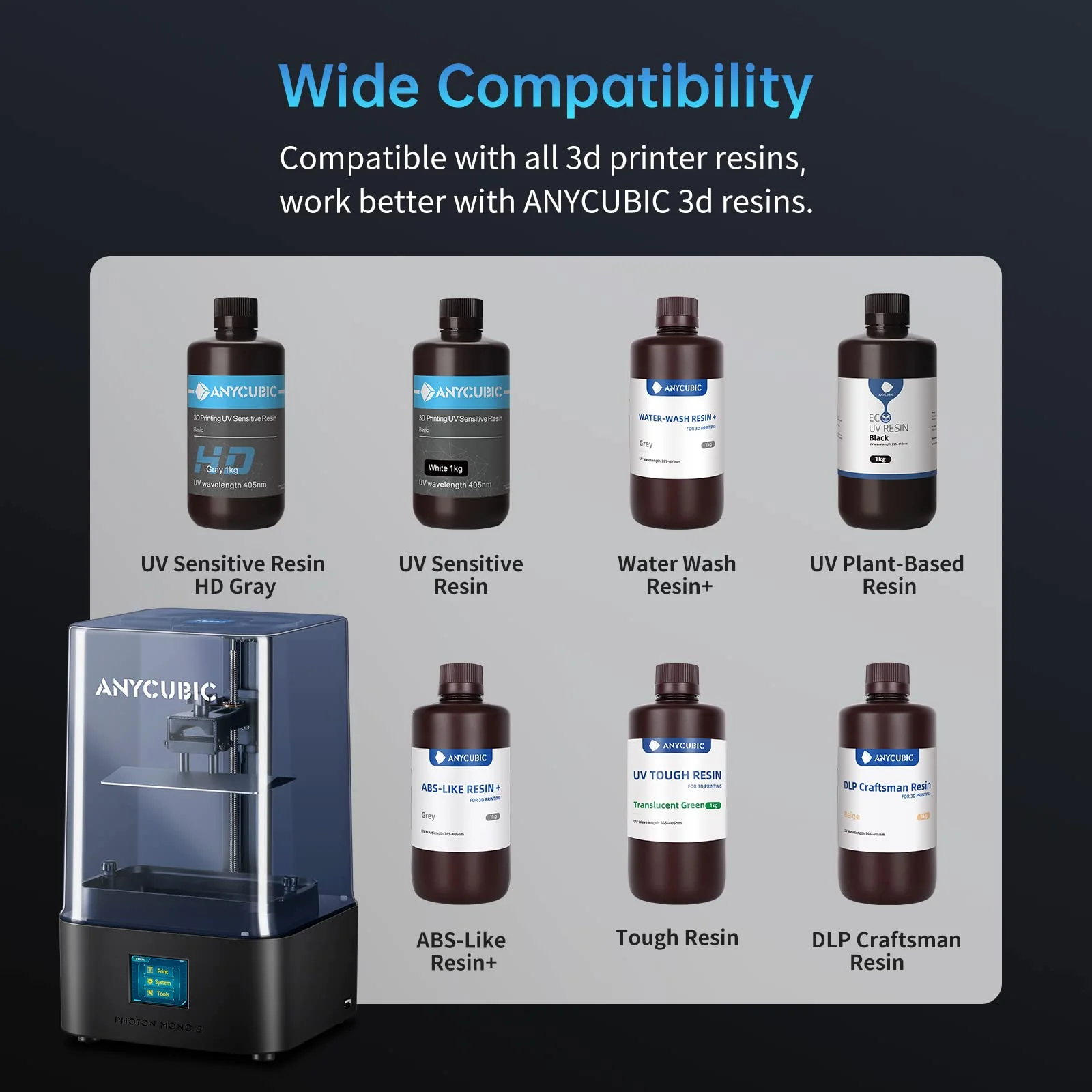 ANYCUBIC 4K+ Resin 3D Printer with 6.6'' HD Mono Screen