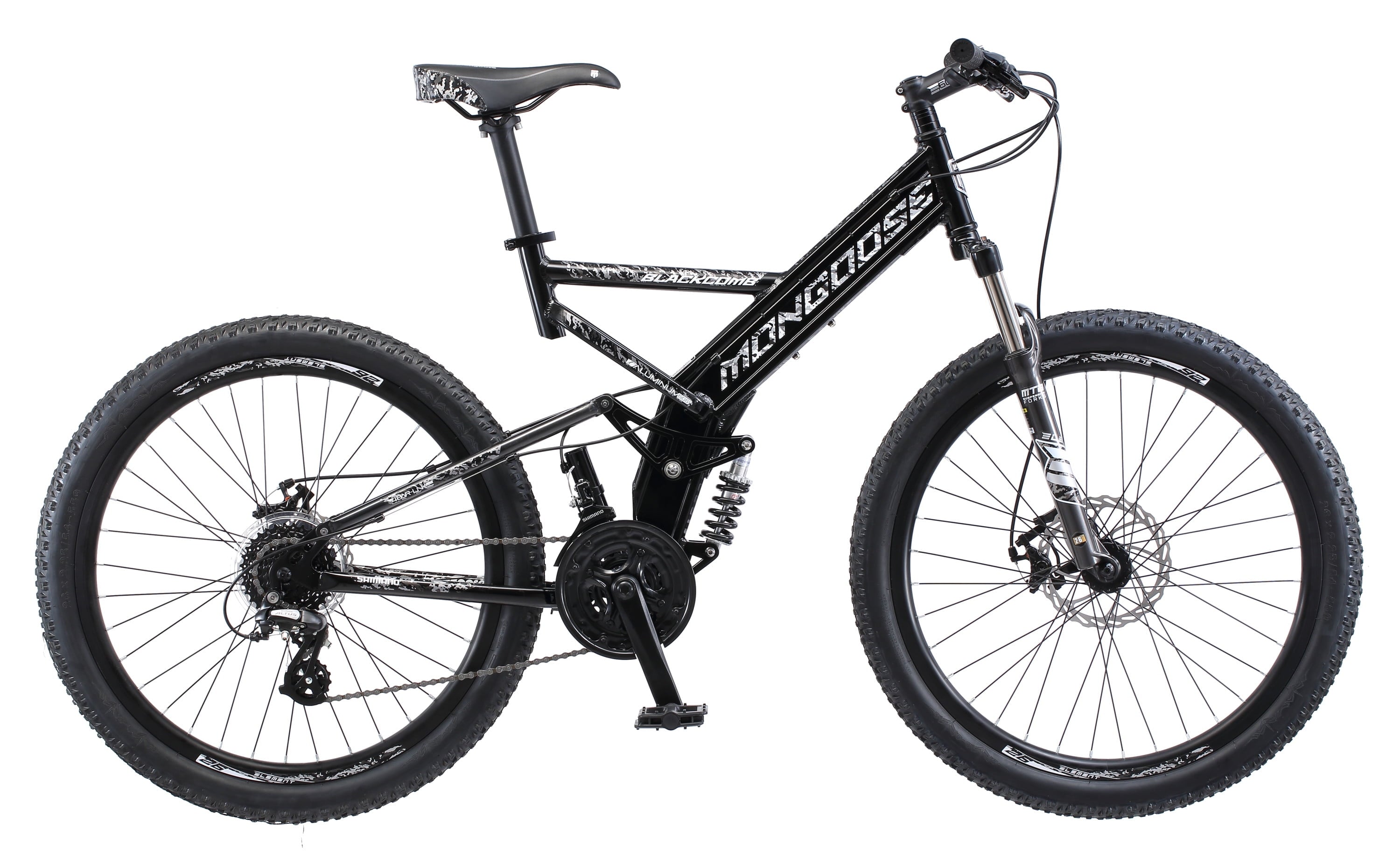 Blackcomb Mountain Bike. 26-inch wheels. 24 speeds. Black. Men's