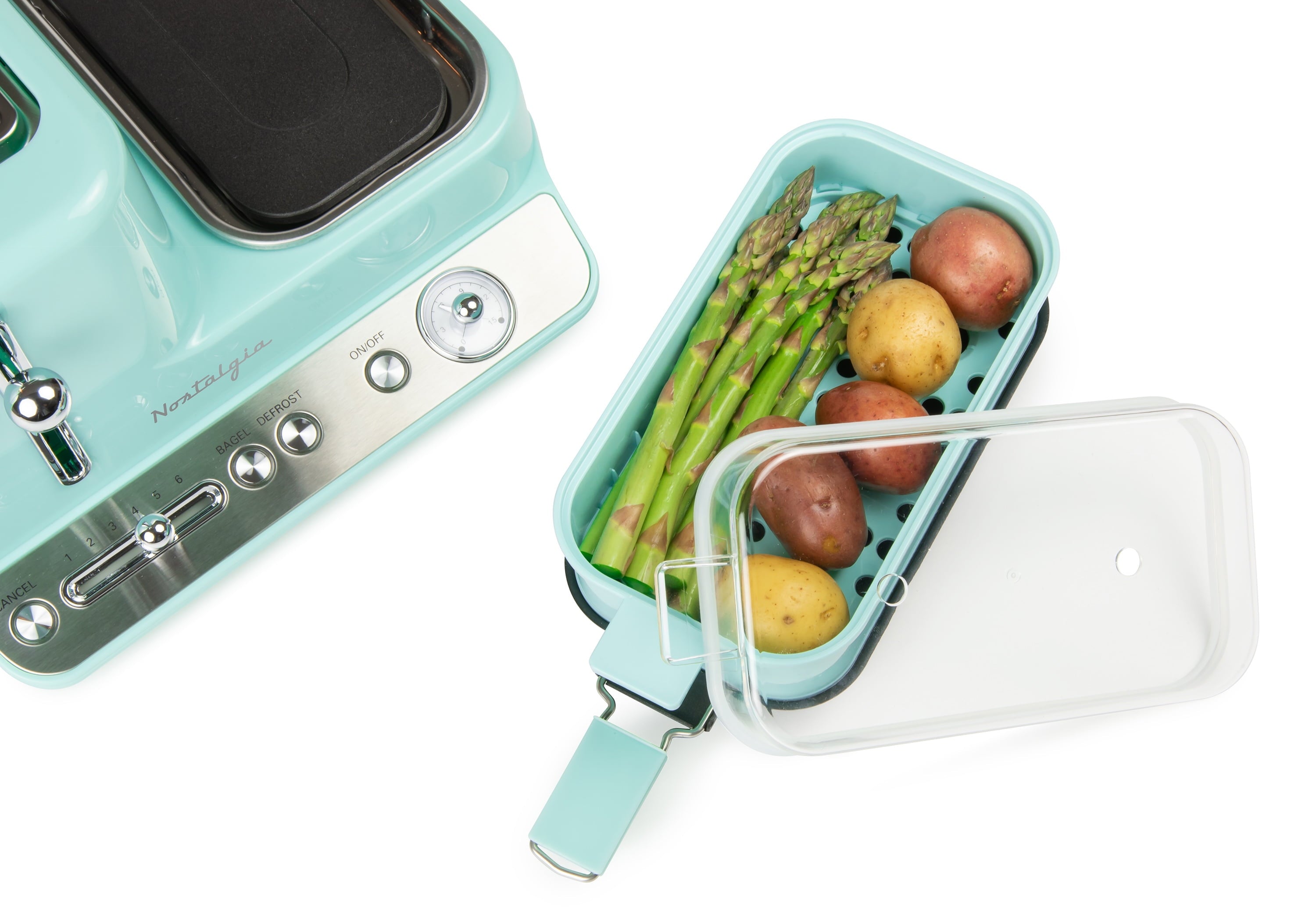 CLBS3AQ Retro 3-in-1 Breakfast Station. Aqua