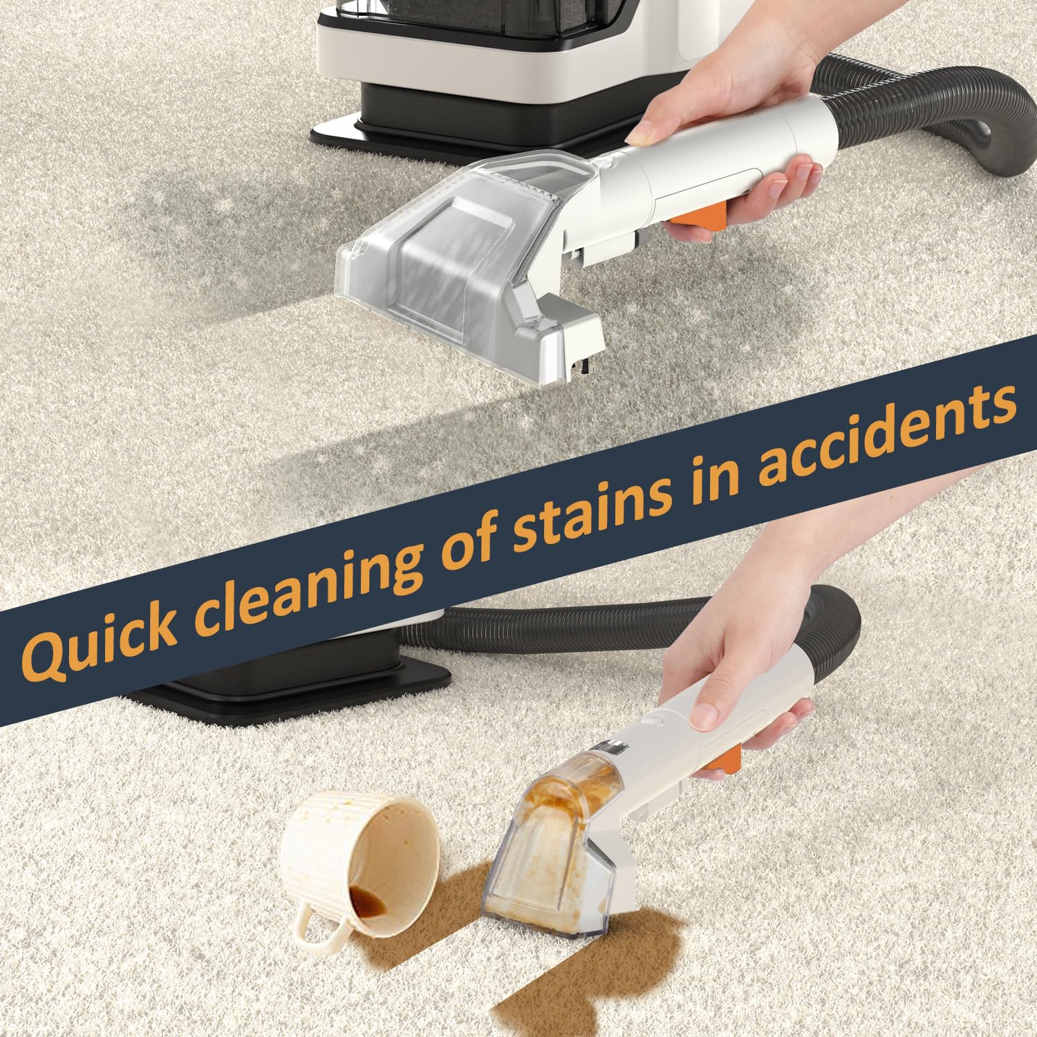 Ailltopd Portable Deep Stain Carpet Cleaner Machine