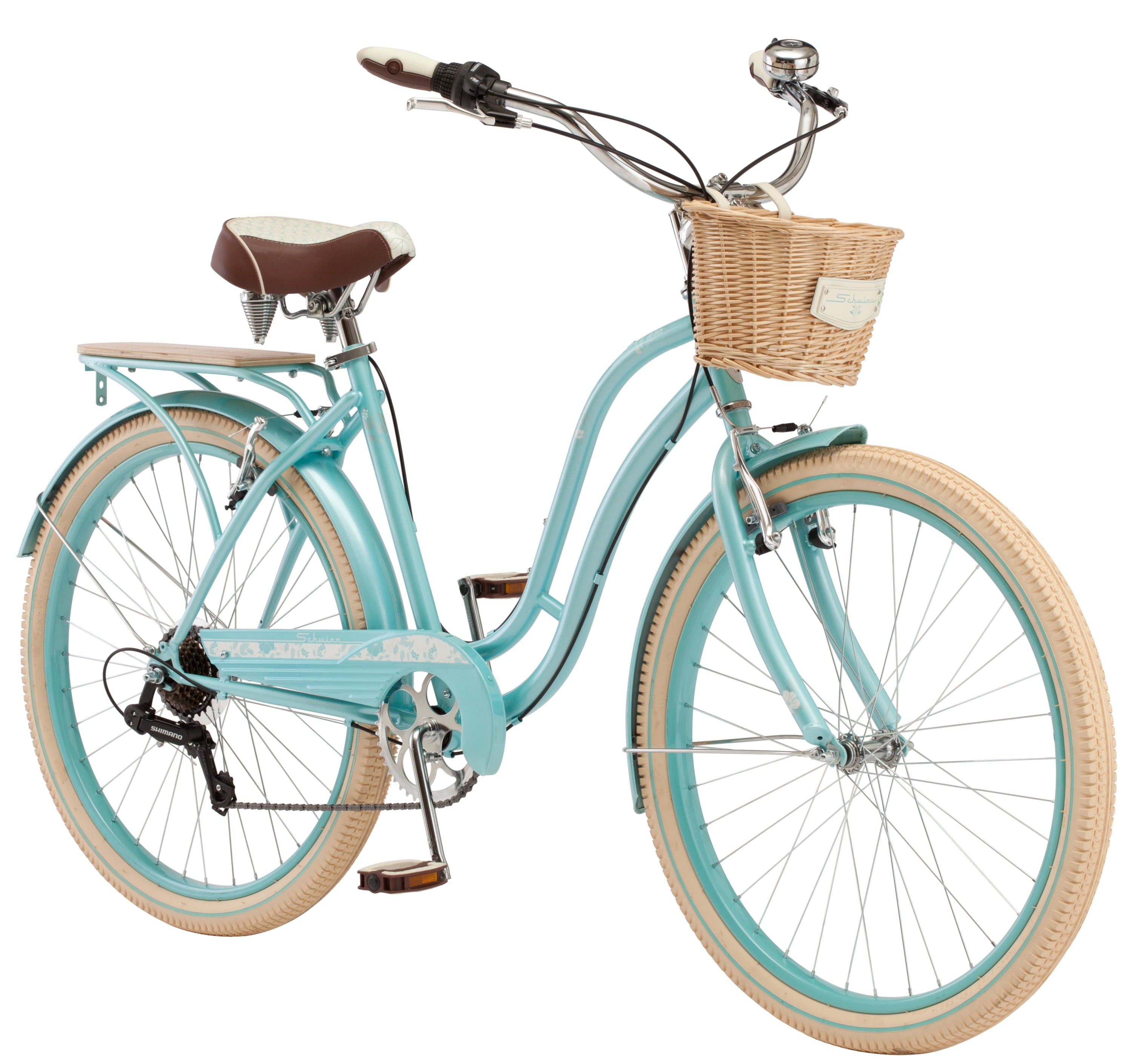 Cabo Cruiser Bike. 26-inch wheels. vintage-style womens frame. blue