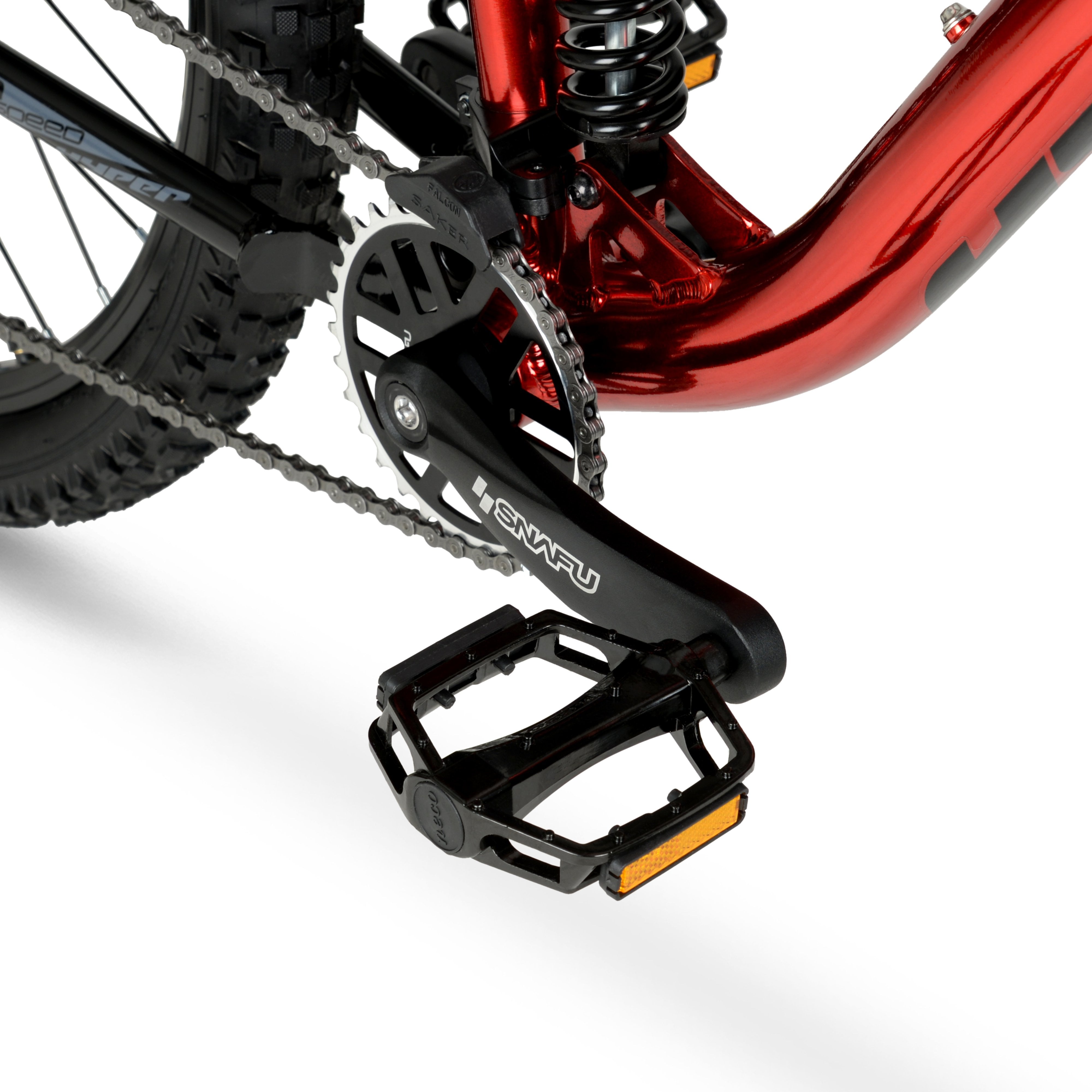 Bicycle Men's 29 In. Explorer Dual Suspension Mountain Bike. Red