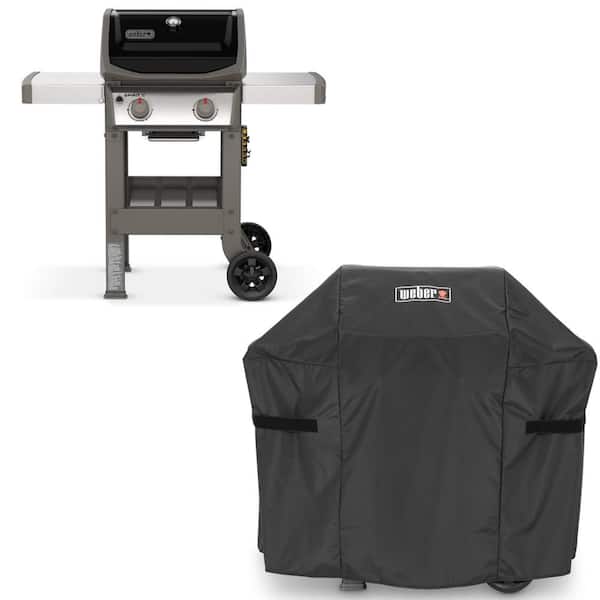 Spirit II E-210 2-Burner Liquid Propane Gas Grill Combo with Grill Cover