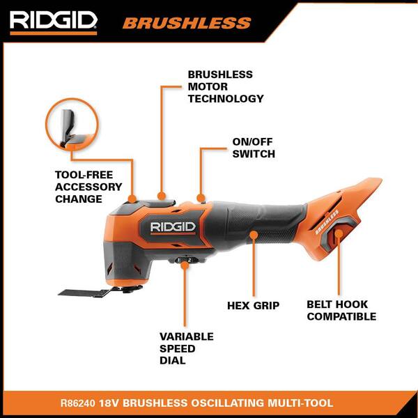 18V Brushless Cordless 3-Tool Combo Kit (Tools Only) with Brushless Cordless 3-Speed 1/4 in. Impact Driver