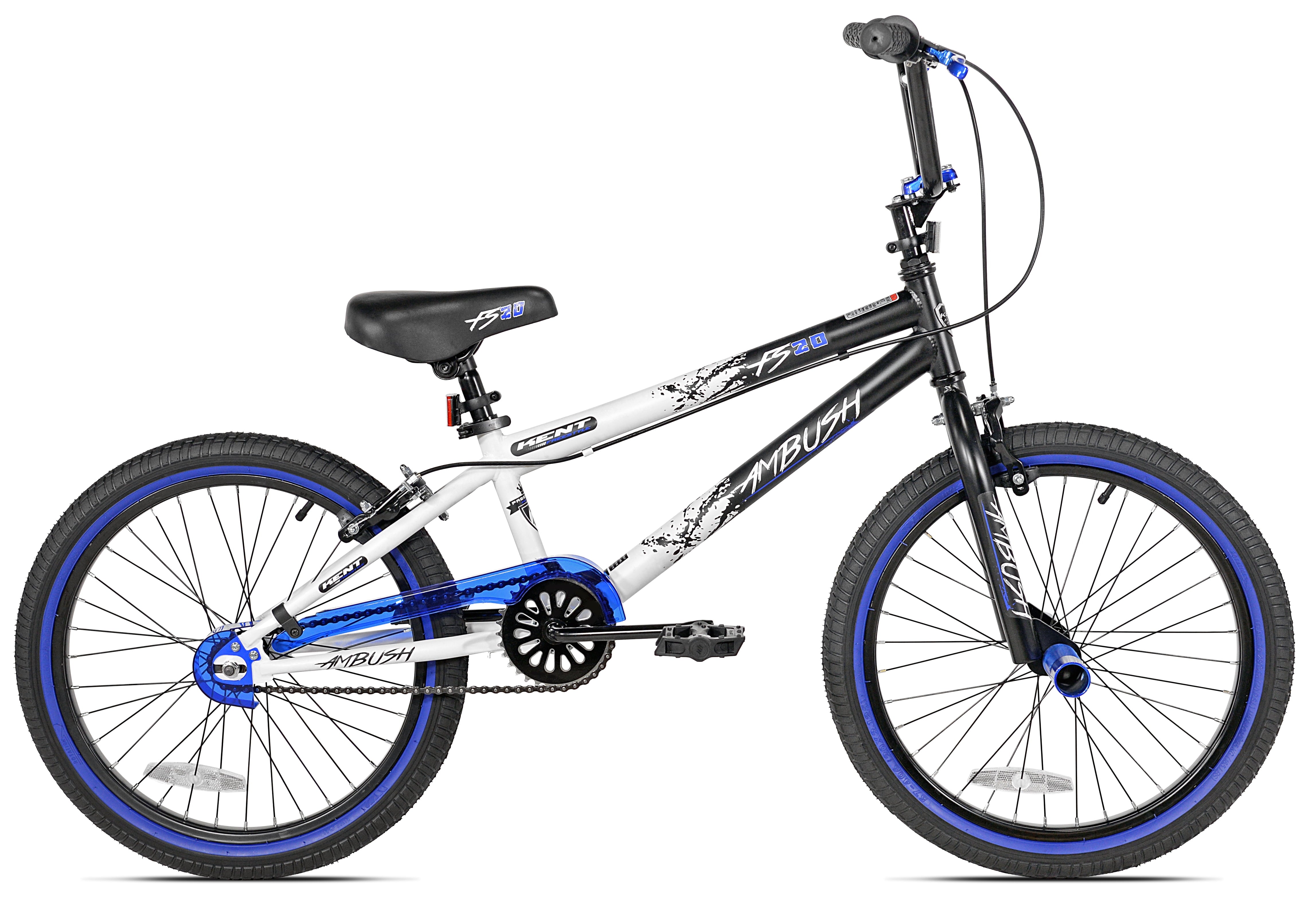 Bicycles 20 Boy's Ambush BMX Bike. Black/Blue
