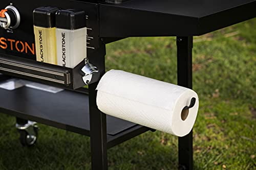 1984 Original 36 Inch Front Shelf. Side Shelf & Magnetic Strip Heavy Duty Flat Top Griddle Grill Station for Kitchen. Camping. Outdoor. Tailgating. Black