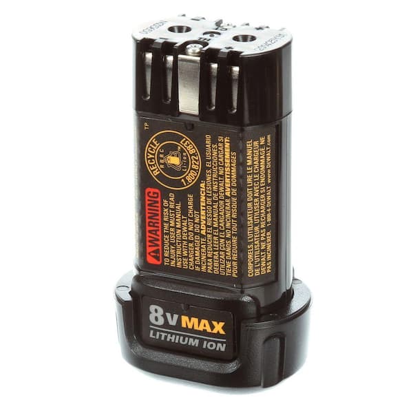 8V MAX Cordless Gyroscopic Screwdriver with Adjustable Handle. (2) 1.0Ah Batteries. Charger. and Bag